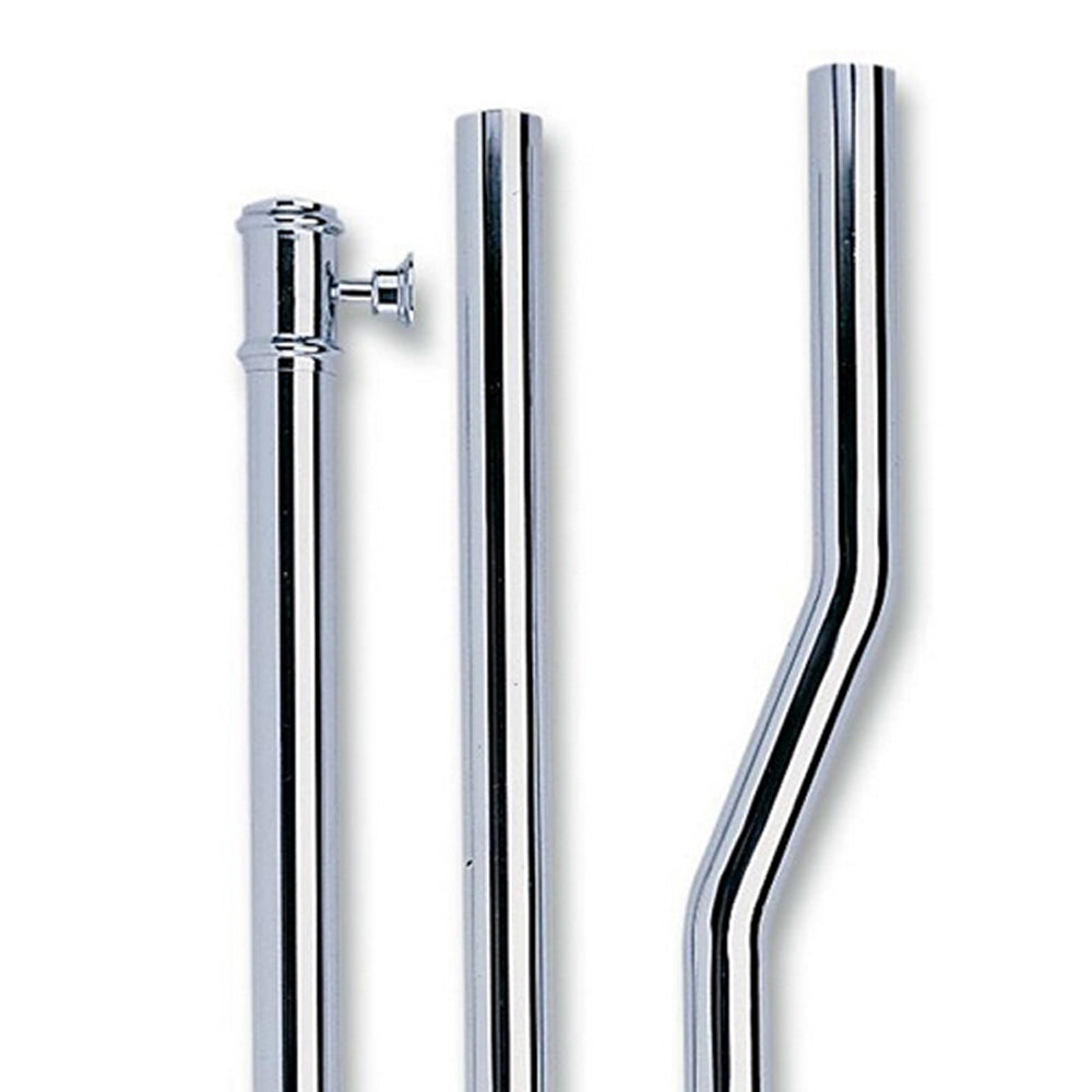 Tubo di scarico cromato lunghezza 180 cm per cassetta alta by CeramicStore | Lo specialista del tuo bagno