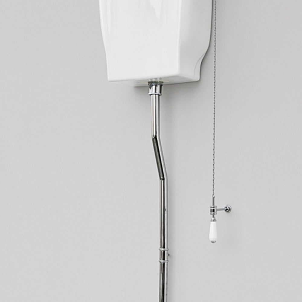 Tubo di scarico cromato lunghezza 180 cm per cassetta alta by CeramicStore | Lo specialista del tuo bagno