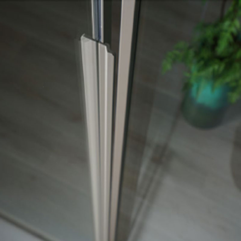 Box Doccia rettangolare 70x130 in cristallo da 6 mm e profilo minimale in alluminio colore Tortora. Versione Sinistra by CeramicStore | Lo specialista del tuo bagno