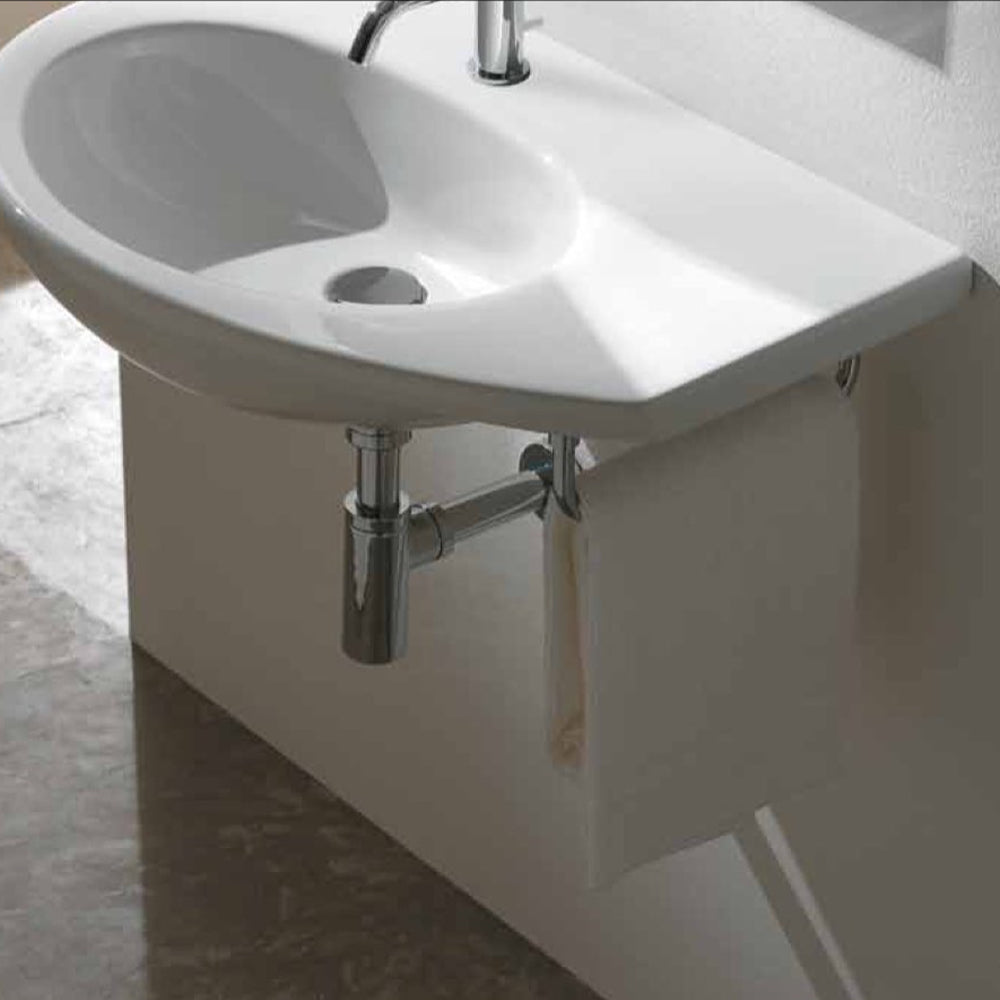 Portasciugamani in ottone cromato per Lavabo Globo Bowl Asimmetrico by CeramicStore | Lo specialista del tuo bagno