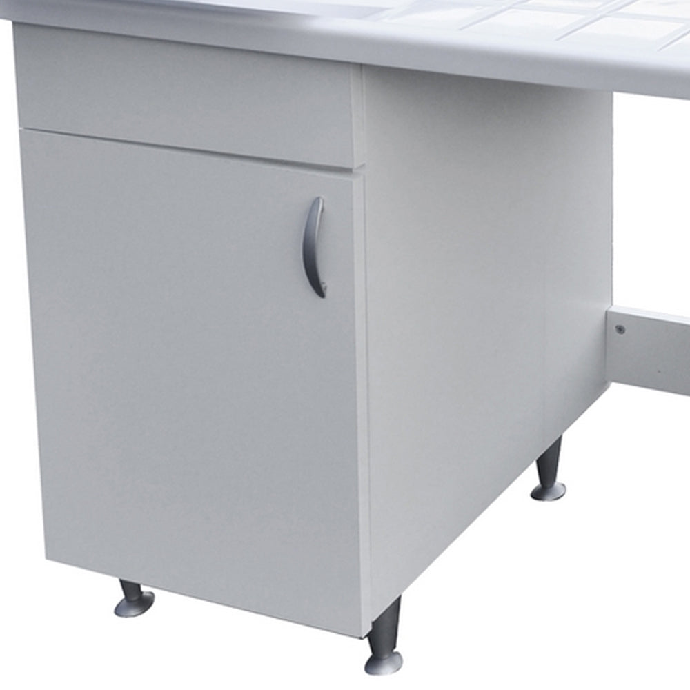 Mobile coprilavatrice 60X108 con lavatoio lavanderia e piano di appoggio. Versione con lavatrice a Destra by CeramicStore | Lo specialista del tuo bagno
