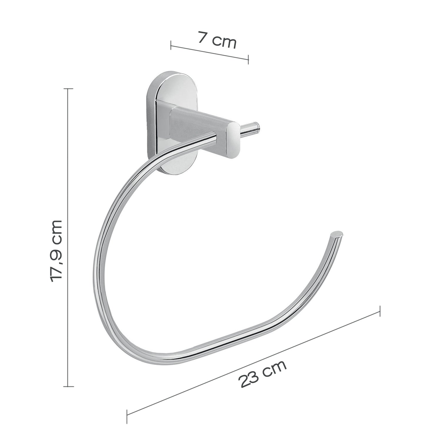Portasalviette ad anello in Acciaio Inox Gedy serie Febo - Cromato by CeramicStore | Lo specialista del tuo bagno