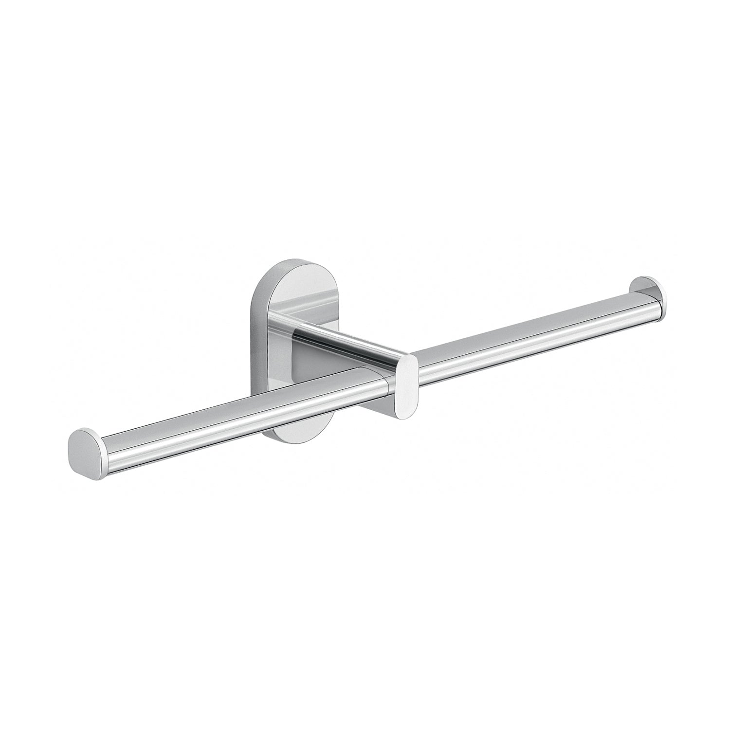 Portarotolo doppio in Acciaio Inox Gedy serie Febo - Cromato