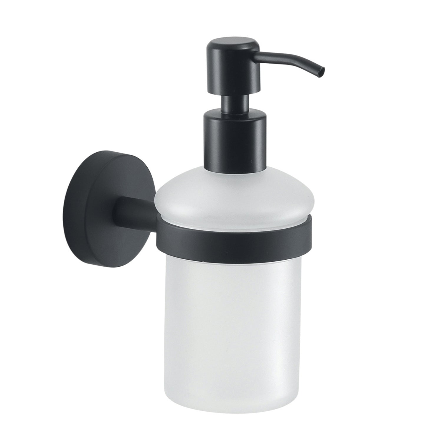 Dosasapone a muro in Acciaio Inox Eros di Gedy - Nero Matt by CeramicStore | Lo specialista del tuo bagno