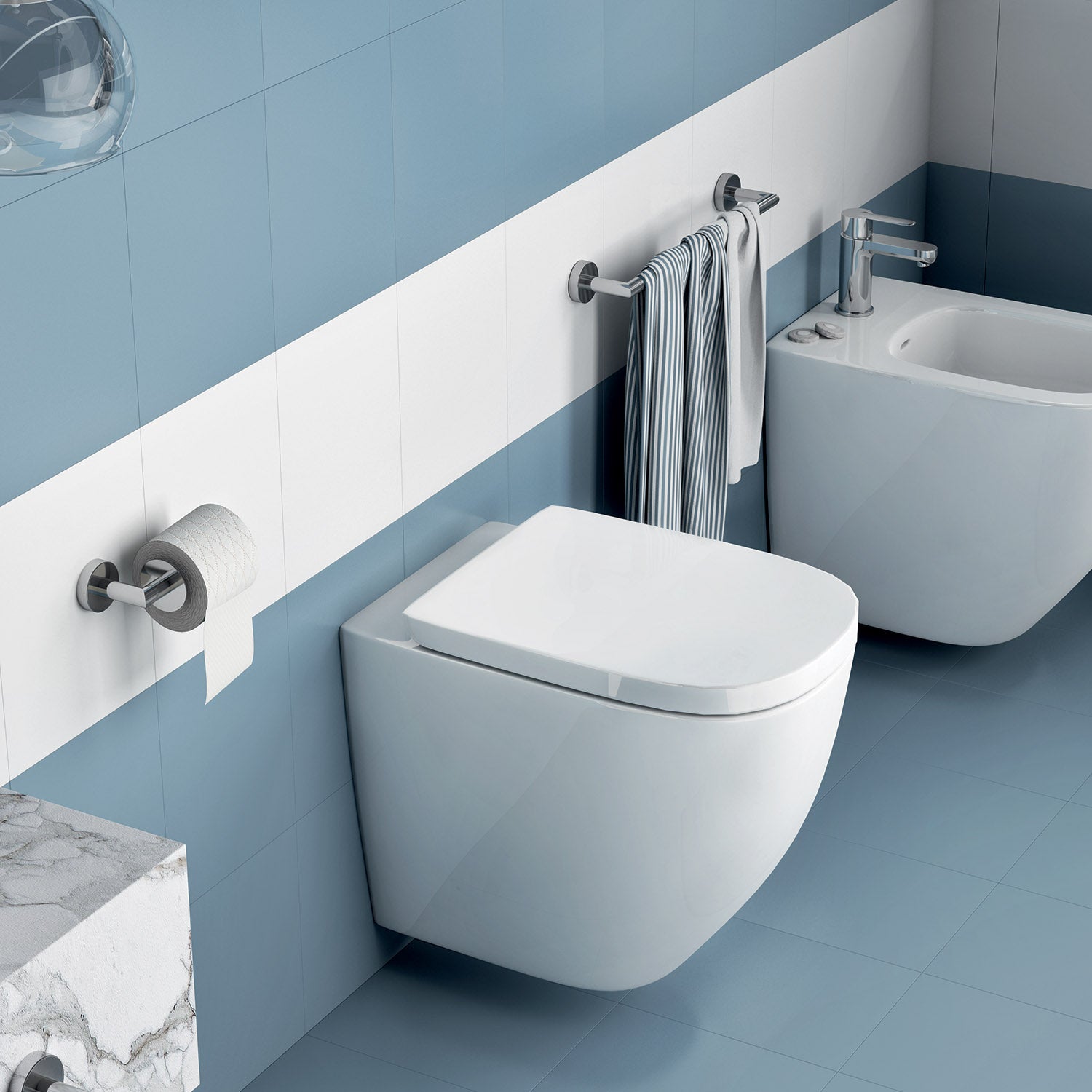 Portasalviette 60 cm in Acciaio Inox AISI 304 Gedy serie Project - Lucido by CeramicStore | Lo specialista del tuo bagno
