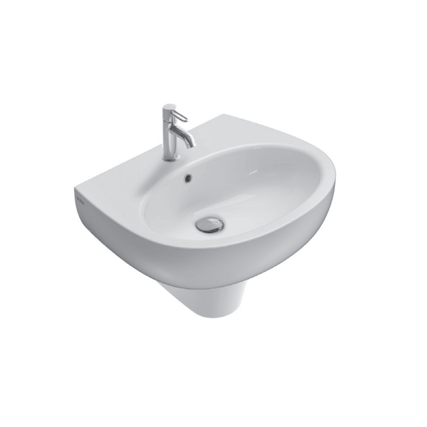 Semicolonna sospesa per lavabo modello Grace di Globo 28x19x32 cm - Bianco lucido by CeramicStore | Lo specialista del tuo bagno