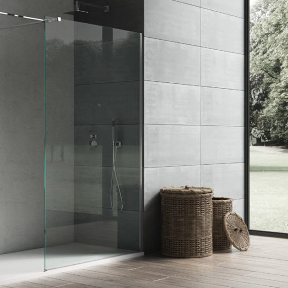 Parete doccia Walk In cm 90 in cristallo temperato trasparente 8mm collezione Beauty by CeramicStore | Lo specialista del tuo bagno