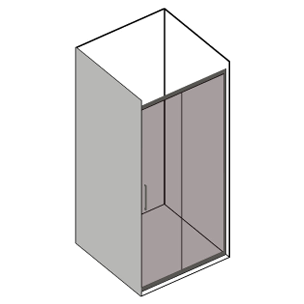 Porta Doccia Scorrevole 135 cm in cristallo opaco 6 mm modello Minerva by CeramicStore | Lo specialista del tuo bagno