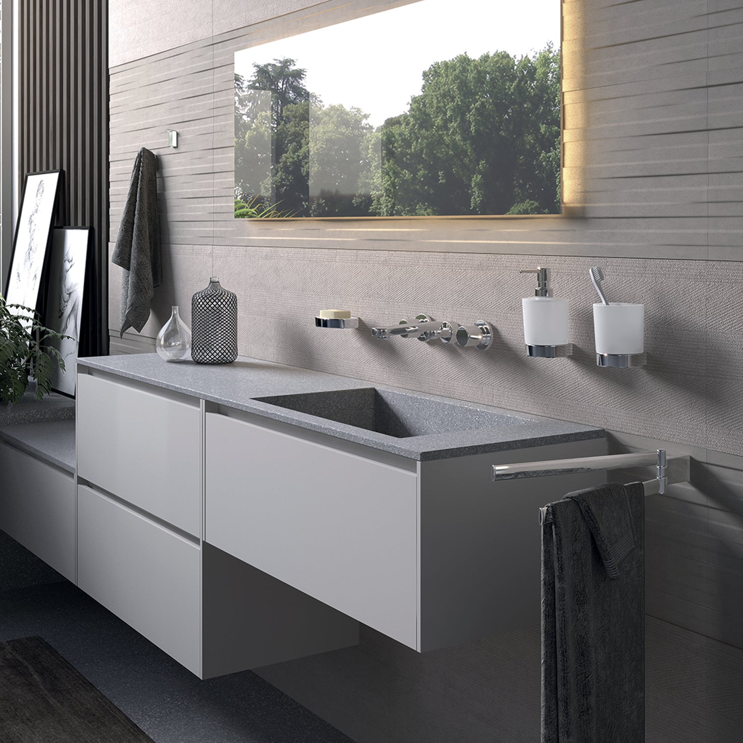Portasapone a parete Kent di Gedy - Cromato by CeramicStore | Lo specialista del tuo bagno