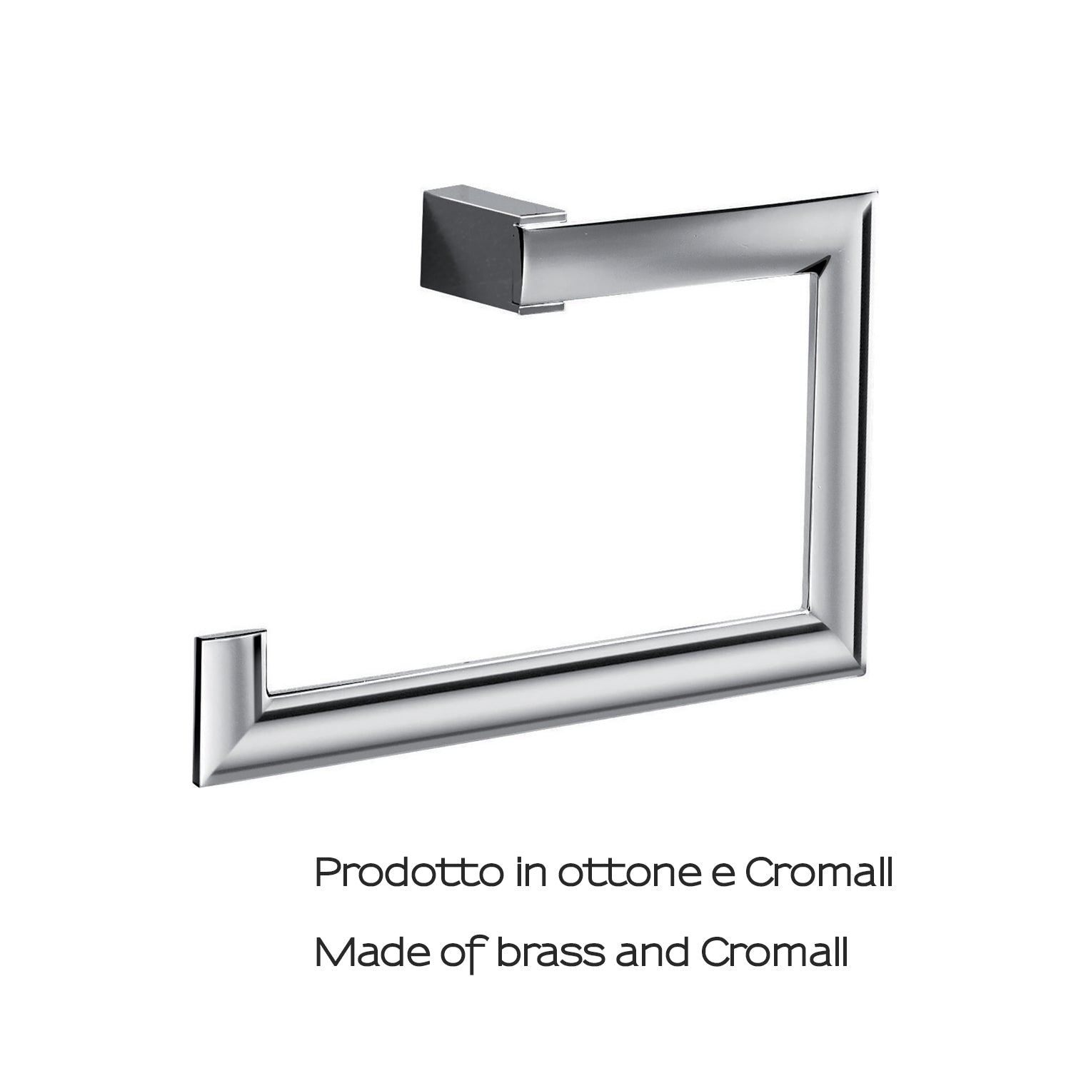 Portasalviette ad anello installazione a parete Kent di Gedy - Cromato by CeramicStore | Lo specialista del tuo bagno