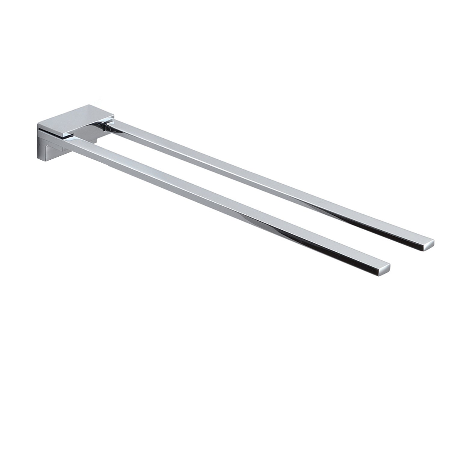 Portasalviette fisso a 2 braccia in Acciaio Inox di Gedy serie Kansas - Cromato by CeramicStore | Lo specialista del tuo bagno