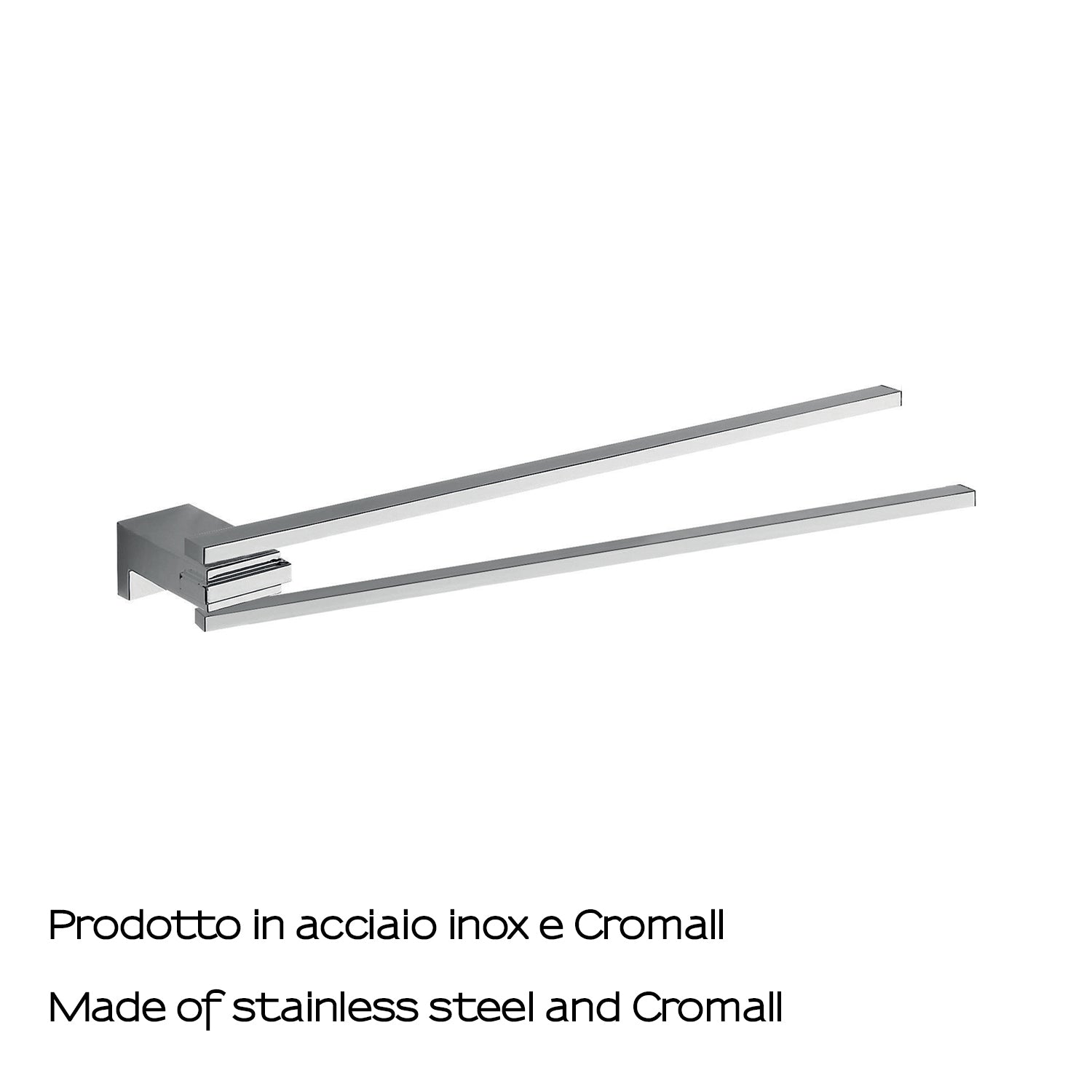 Portasalviette a snodo in Acciaio Inox di Gedy serie Kansas - Cromato by CeramicStore | Lo specialista del tuo bagno