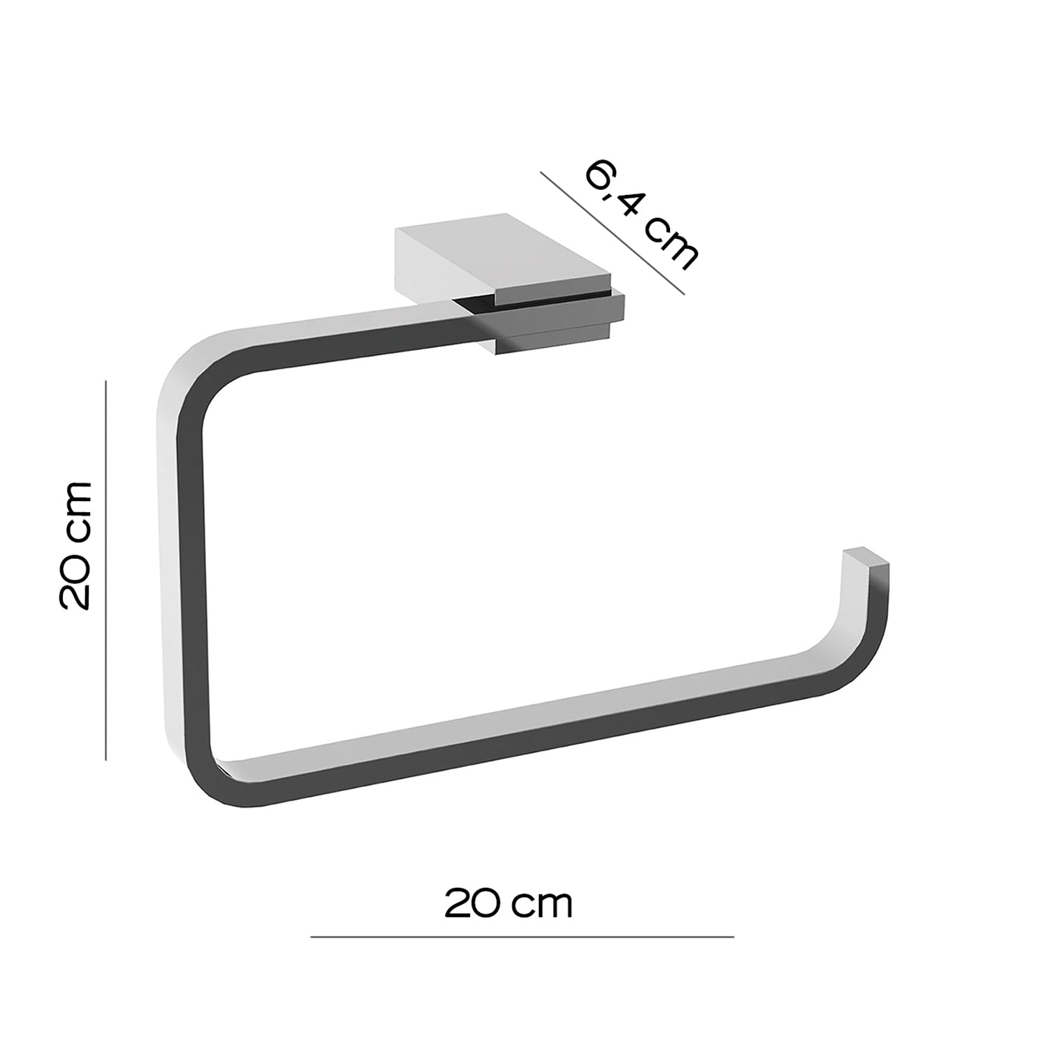 Portasalviette ad anello in Acciaio Inox di Gedy serie Kansas - Cromato by CeramicStore | Lo specialista del tuo bagno