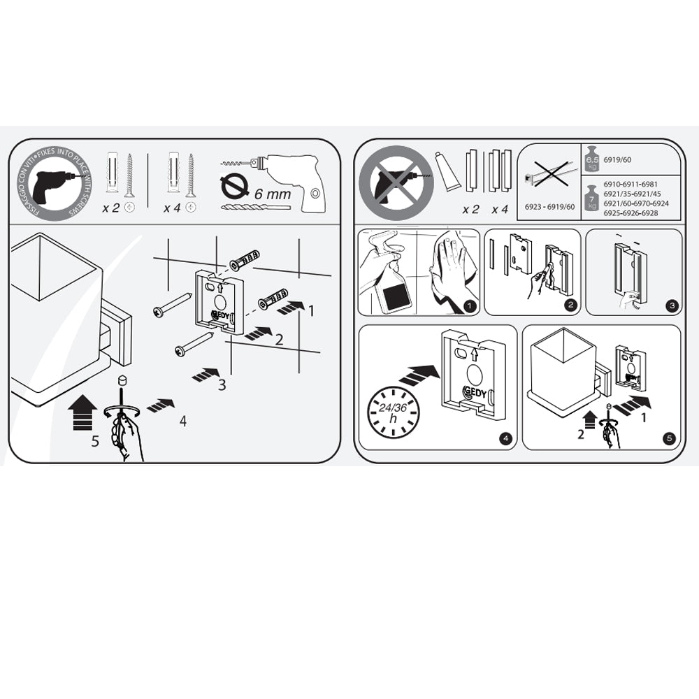 Portaspazzolini in acciaio inox AISI 304 Colorado di Gedy - Cromato by CeramicStore | Lo specialista del tuo bagno