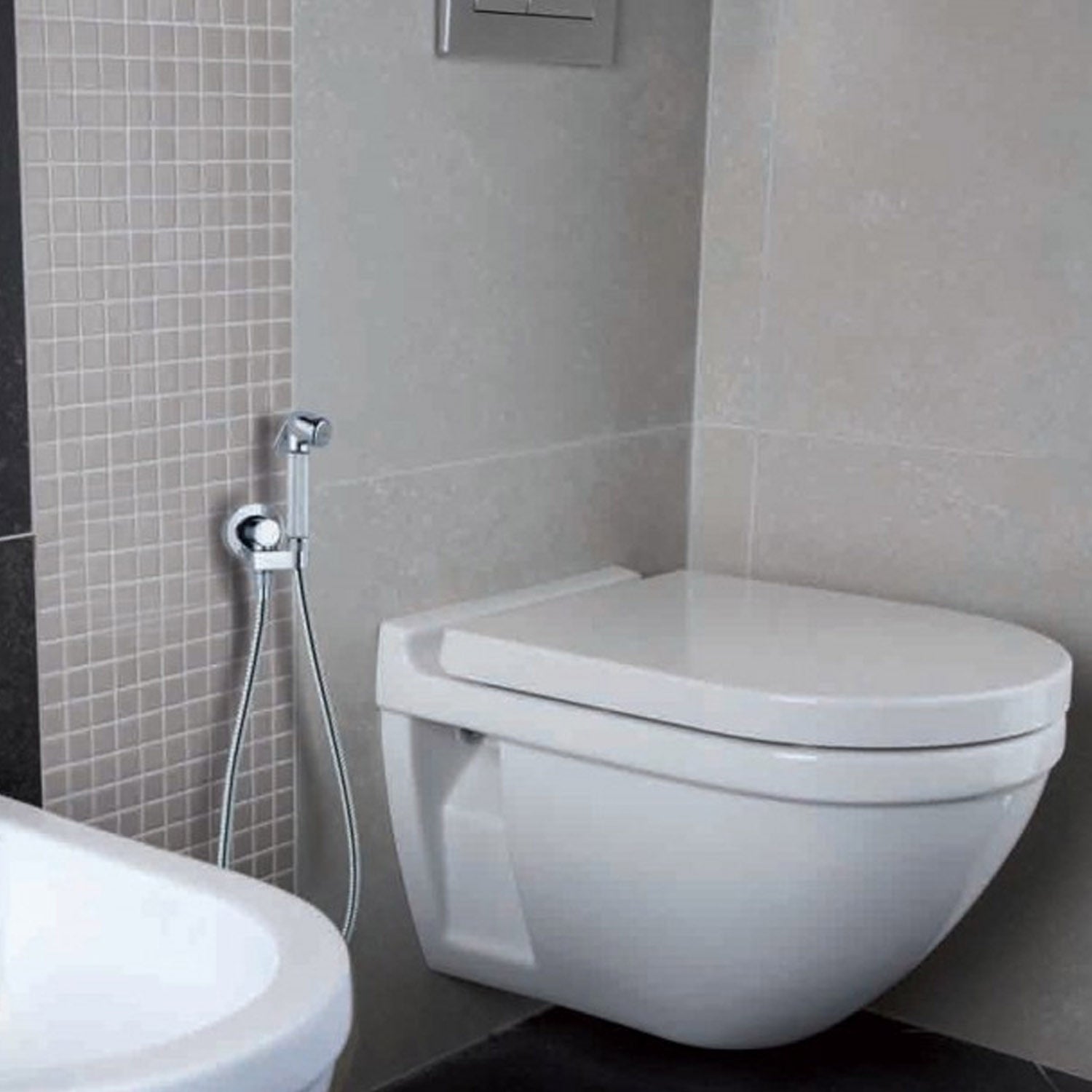Set idrogetto Bossini Talita idroscopino completo di rubinetto e supporto by CeramicStore | Lo specialista del tuo bagno