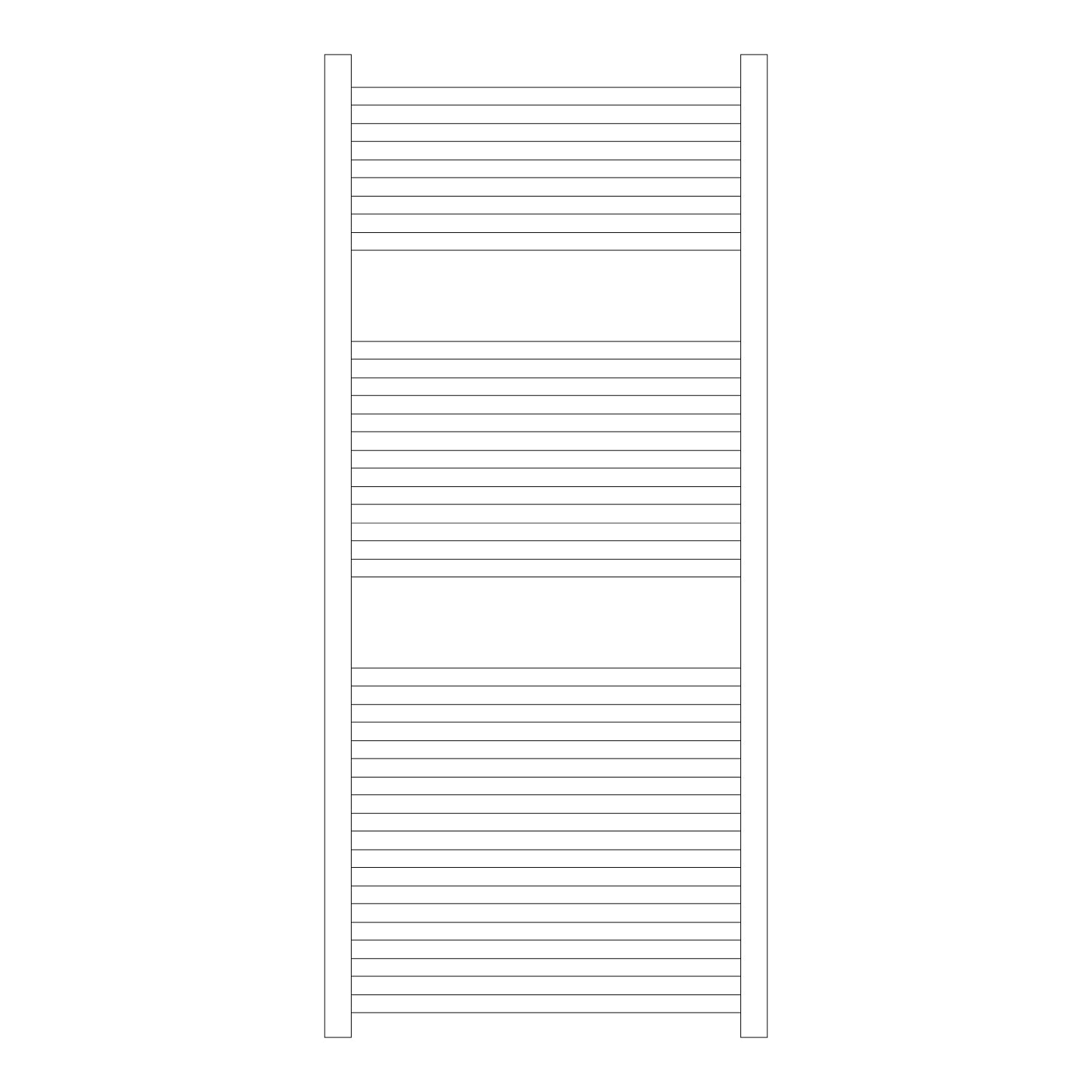Termoarredo idraulico modello Todi di Lazzarini 1110x500 - Cromo by CeramicStore | Lo specialista del tuo bagno