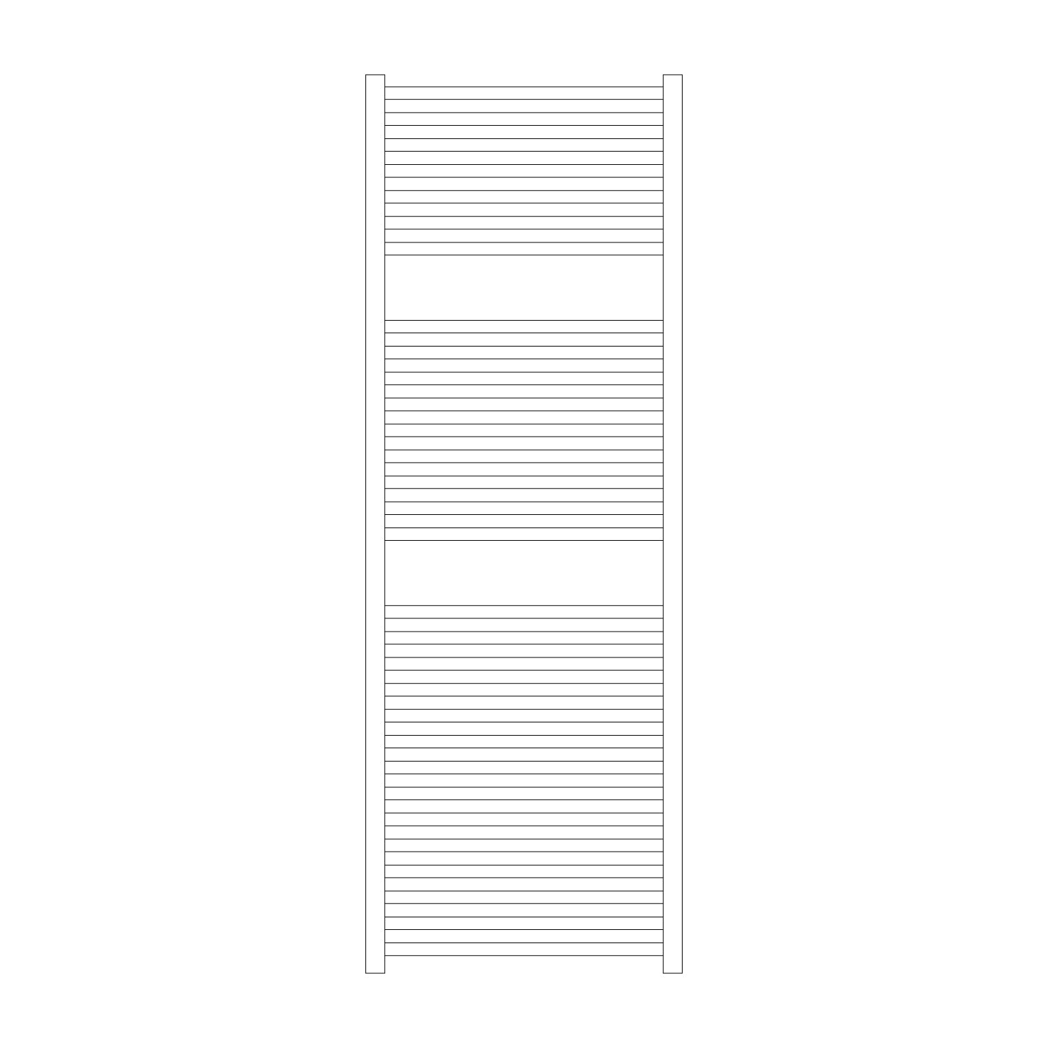 Termoarredo idraulico modello Todi di Lazzarini 1420x500 - Cromo by CeramicStore | Lo specialista del tuo bagno