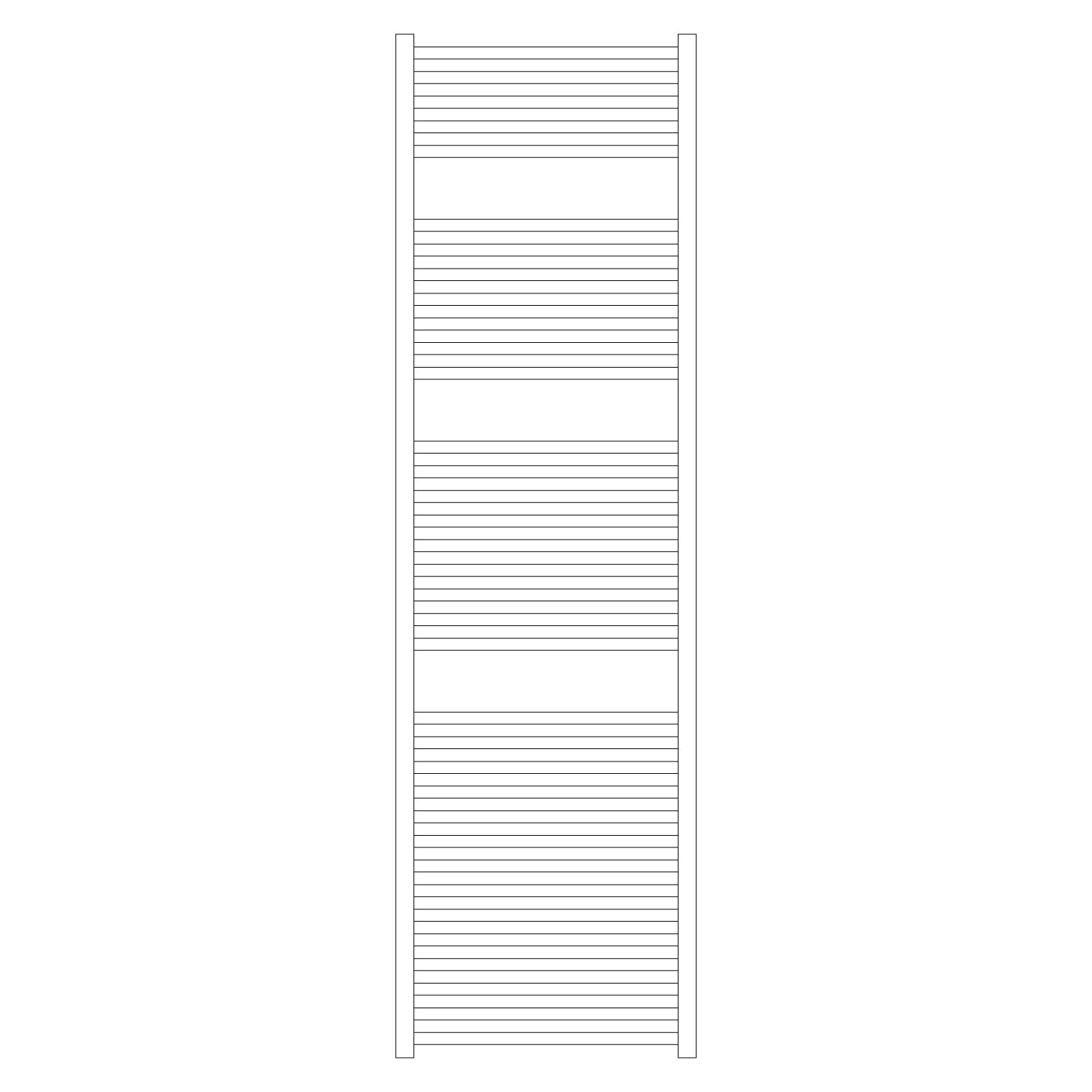 Termoarredo idraulico modello Todi di Lazzarini 1703x500 - Cromo by CeramicStore | Lo specialista del tuo bagno