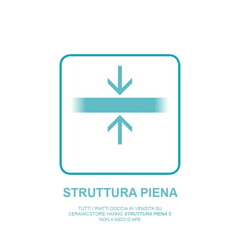 Piatto Doccia quadrato filopavimento 70x70 bianco in resina effetto pietra Emoji riducibile by CeramicStore | Lo specialista del tuo bagno