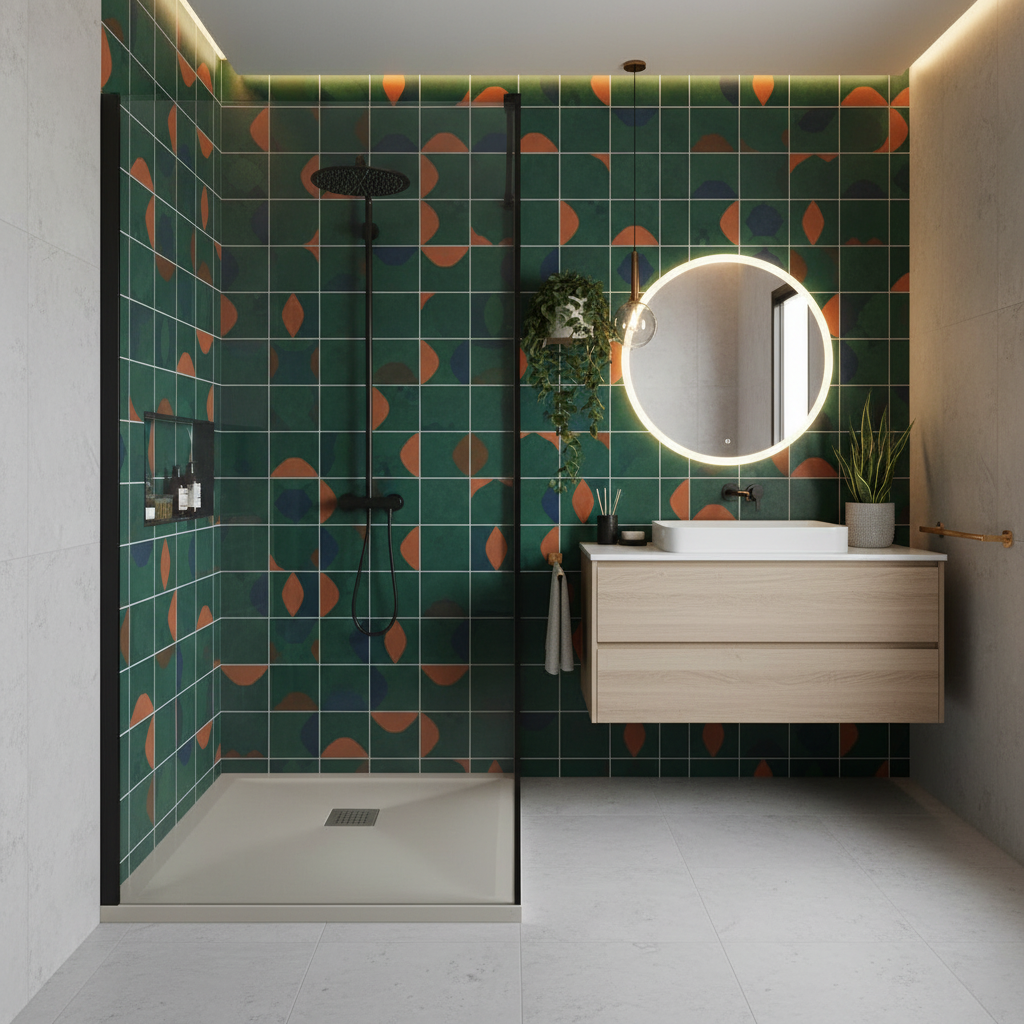 Piatto Doccia quadrato filopavimento 70x70 Beige in resina effetto pietra Emoji riducibile