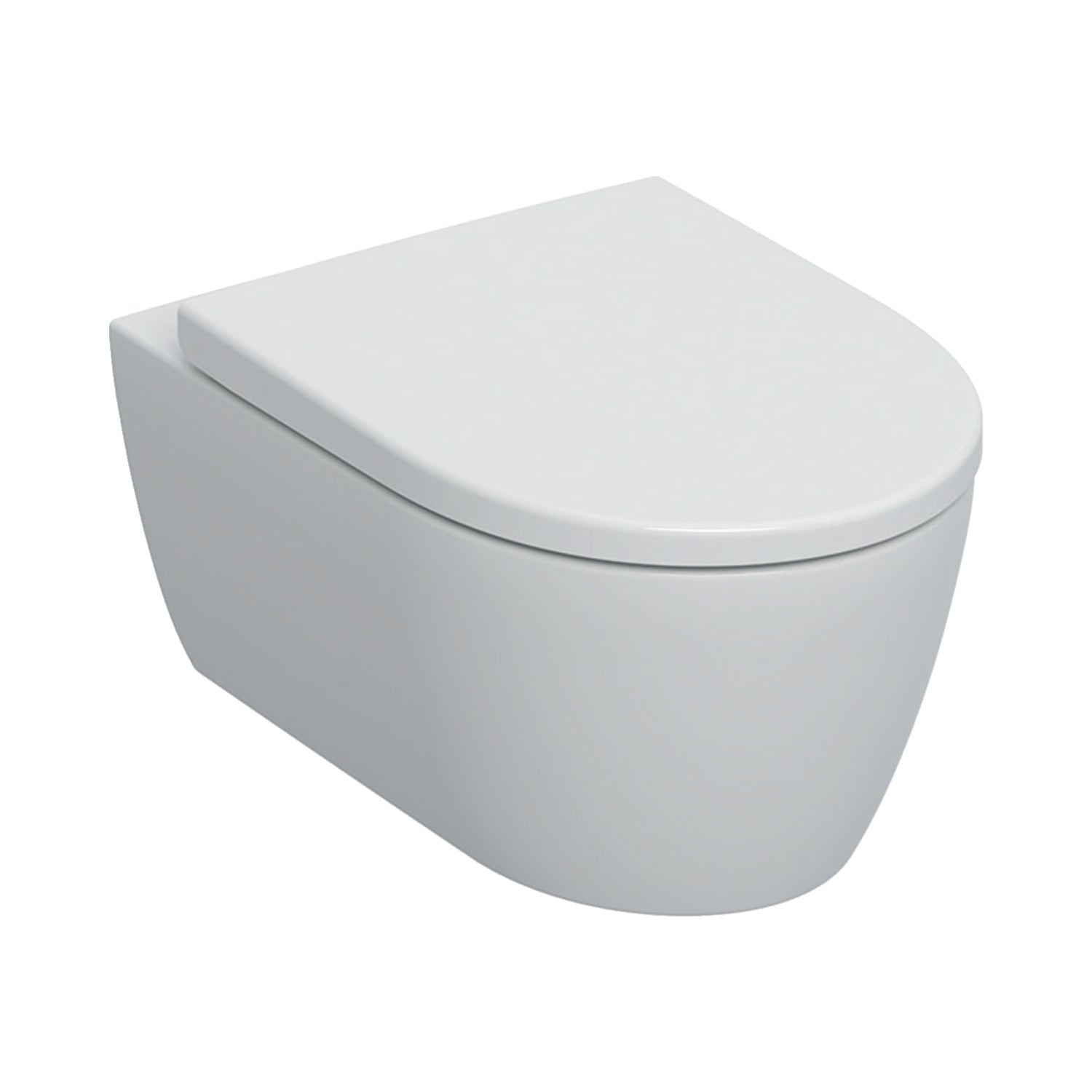 Coppia sanitari sospesi con scarico universale e sedile SoftClose modello Icon di Geberit