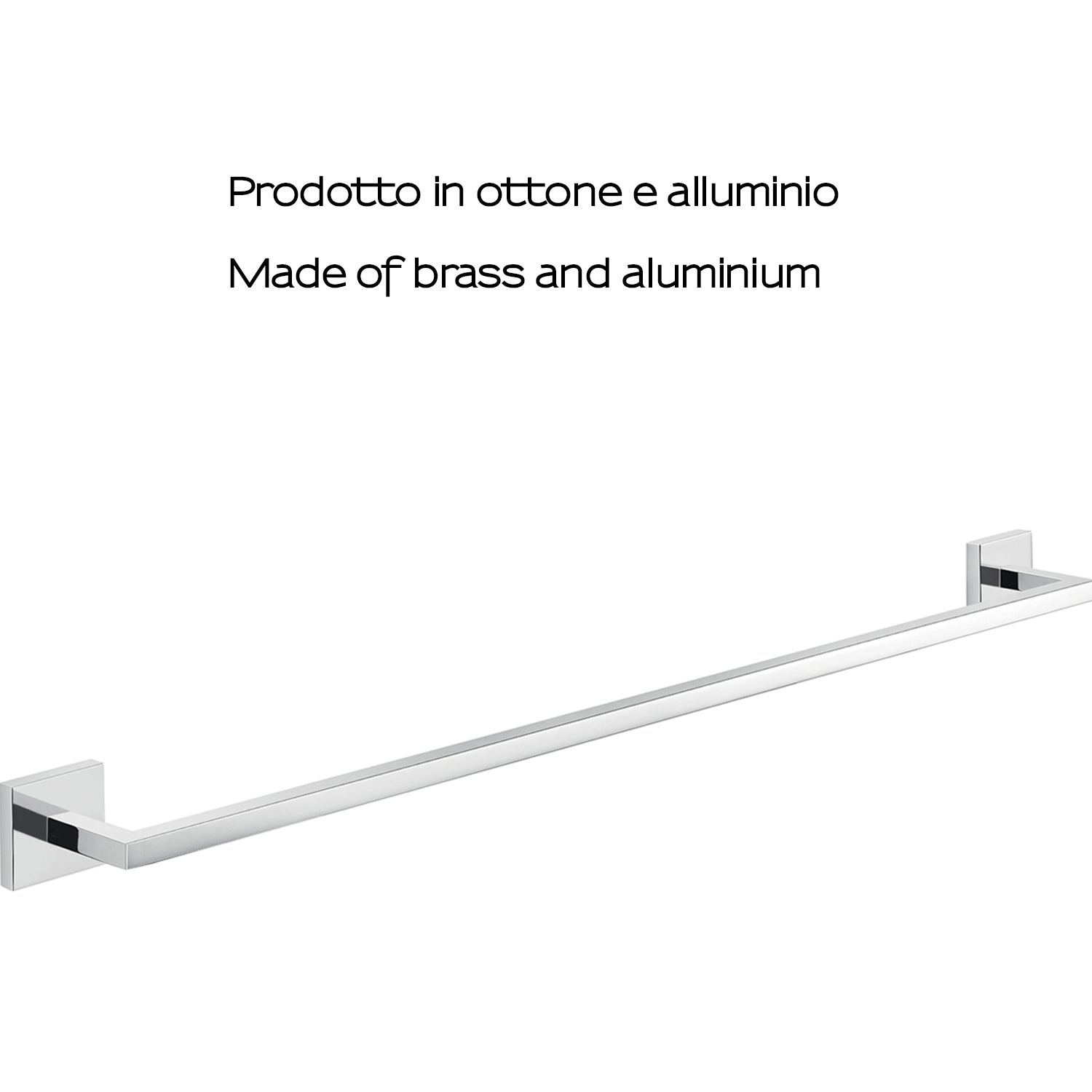 Portasalviette a muro 65 cm Gedy modello Elba - Cromato by CeramicStore | Lo specialista del tuo bagno