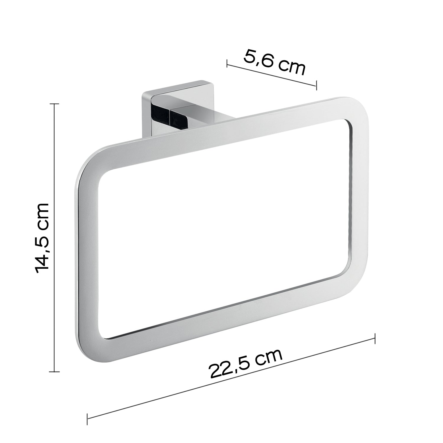 Portasalviette ad anello in Acciaio Inox Gedy modello Atena - Cromato by CeramicStore | Lo specialista del tuo bagno