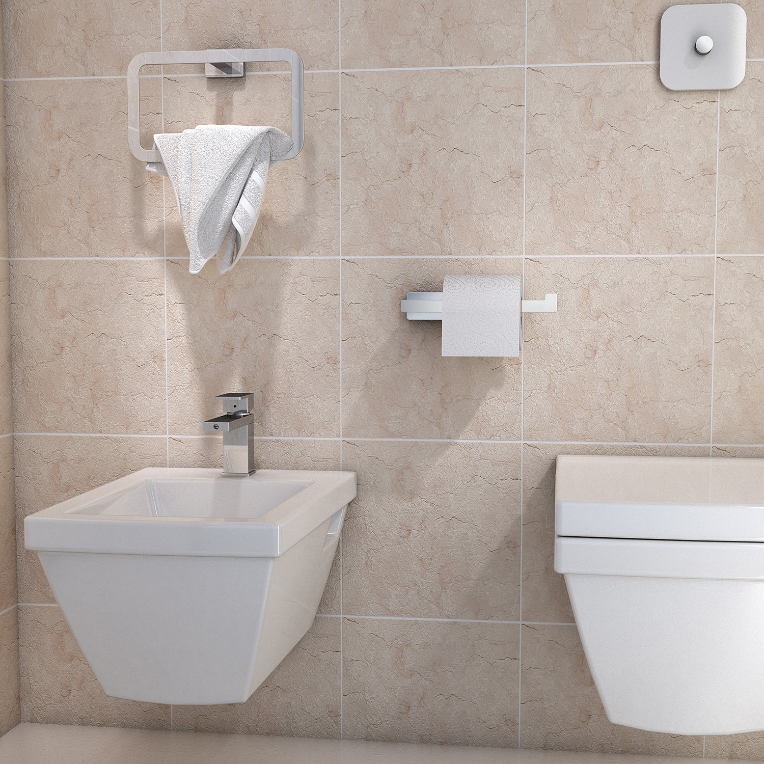 Portasalviette ad anello in Acciaio Inox Gedy modello Atena - Cromato by CeramicStore | Lo specialista del tuo bagno
