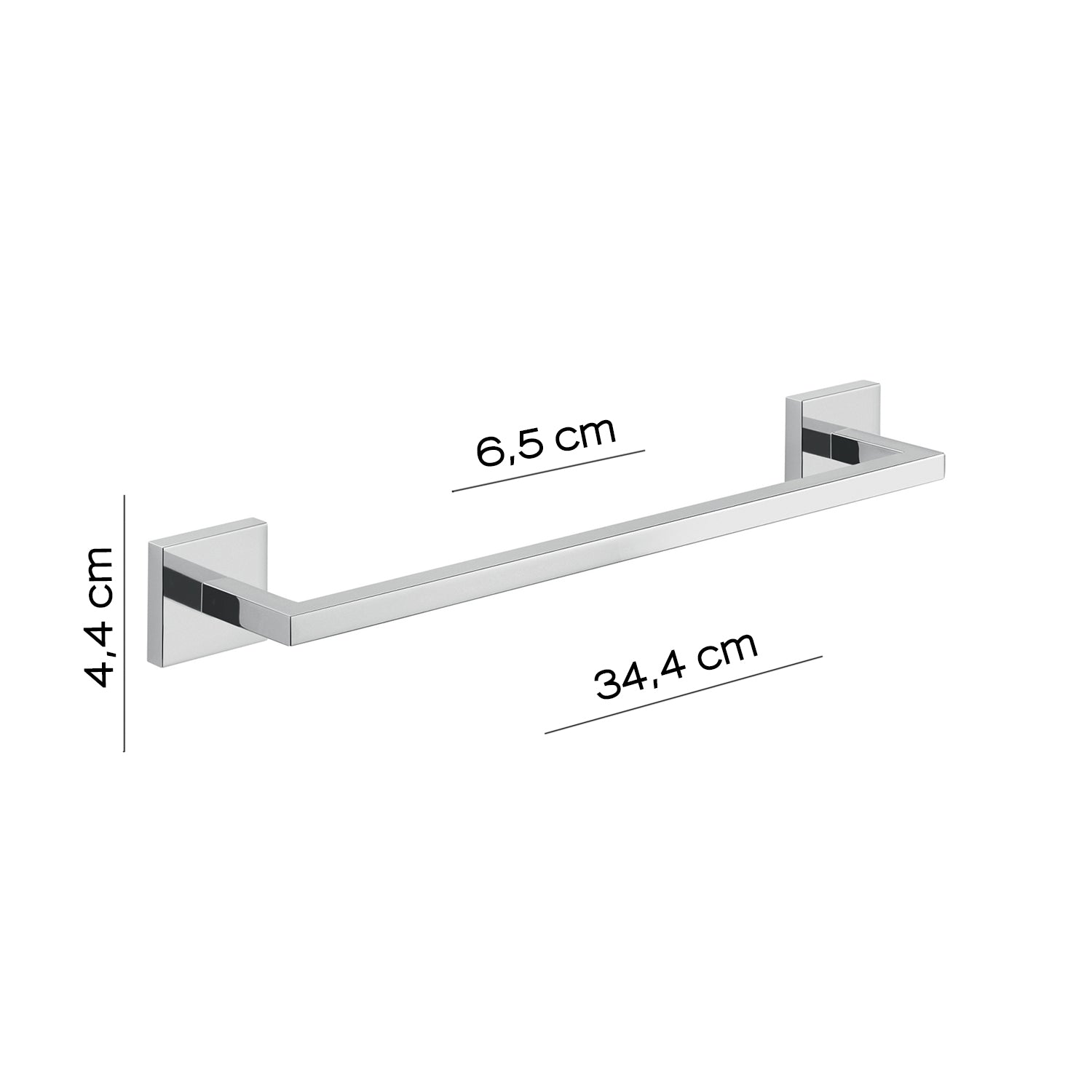 Portasalviette a muro 35 cm Gedy modello Elba - Cromato by CeramicStore | Lo specialista del tuo bagno