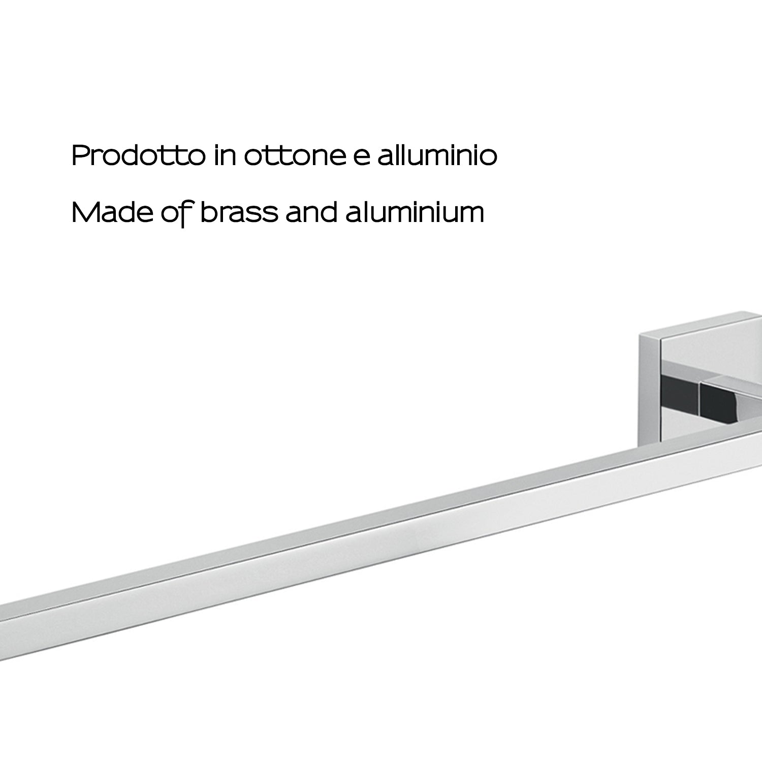 Portasalviette a muro 35 cm Gedy modello Elba - Cromato by CeramicStore | Lo specialista del tuo bagno