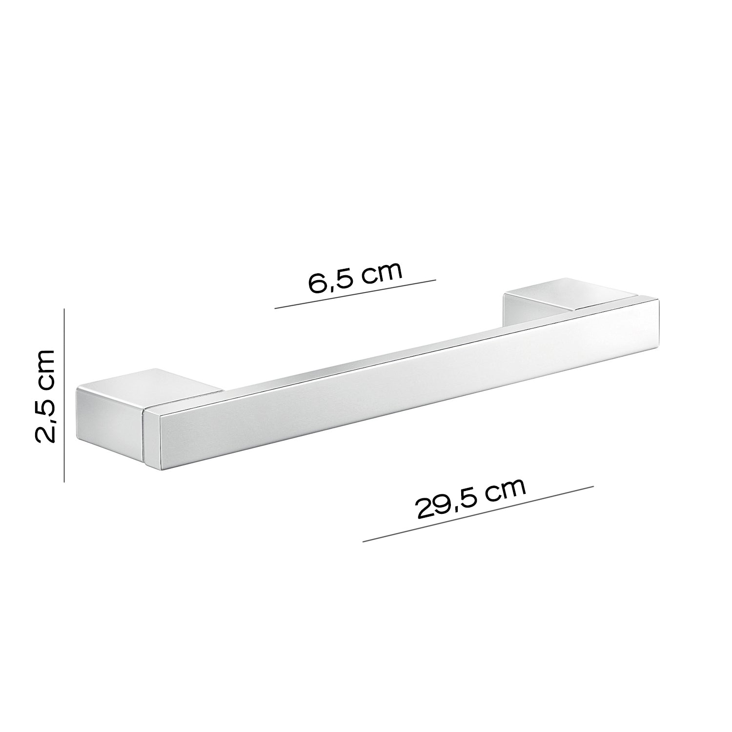 Maniglione di sicurezza 30 cm Gedy modello Elba - Cromato by CeramicStore | Lo specialista del tuo bagno