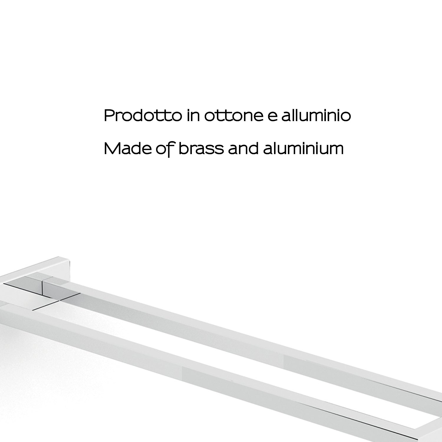 Portasalviette a muro a due braccia Gedy modello Elba - Cromato by CeramicStore | Lo specialista del tuo bagno