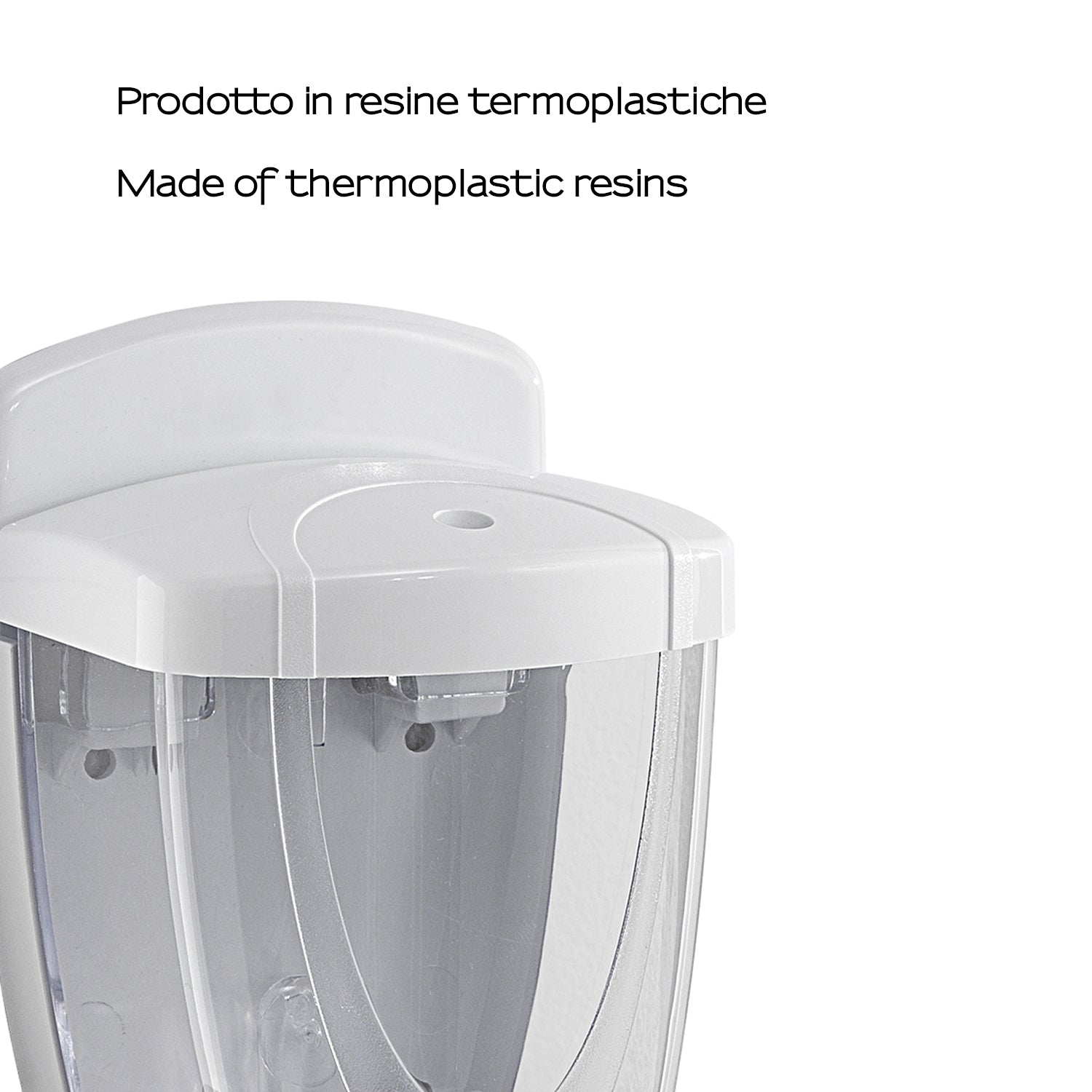 Distributore sapone a parete Gedy modello Torpedo da 600 ml - Bianco by CeramicStore | Lo specialista del tuo bagno