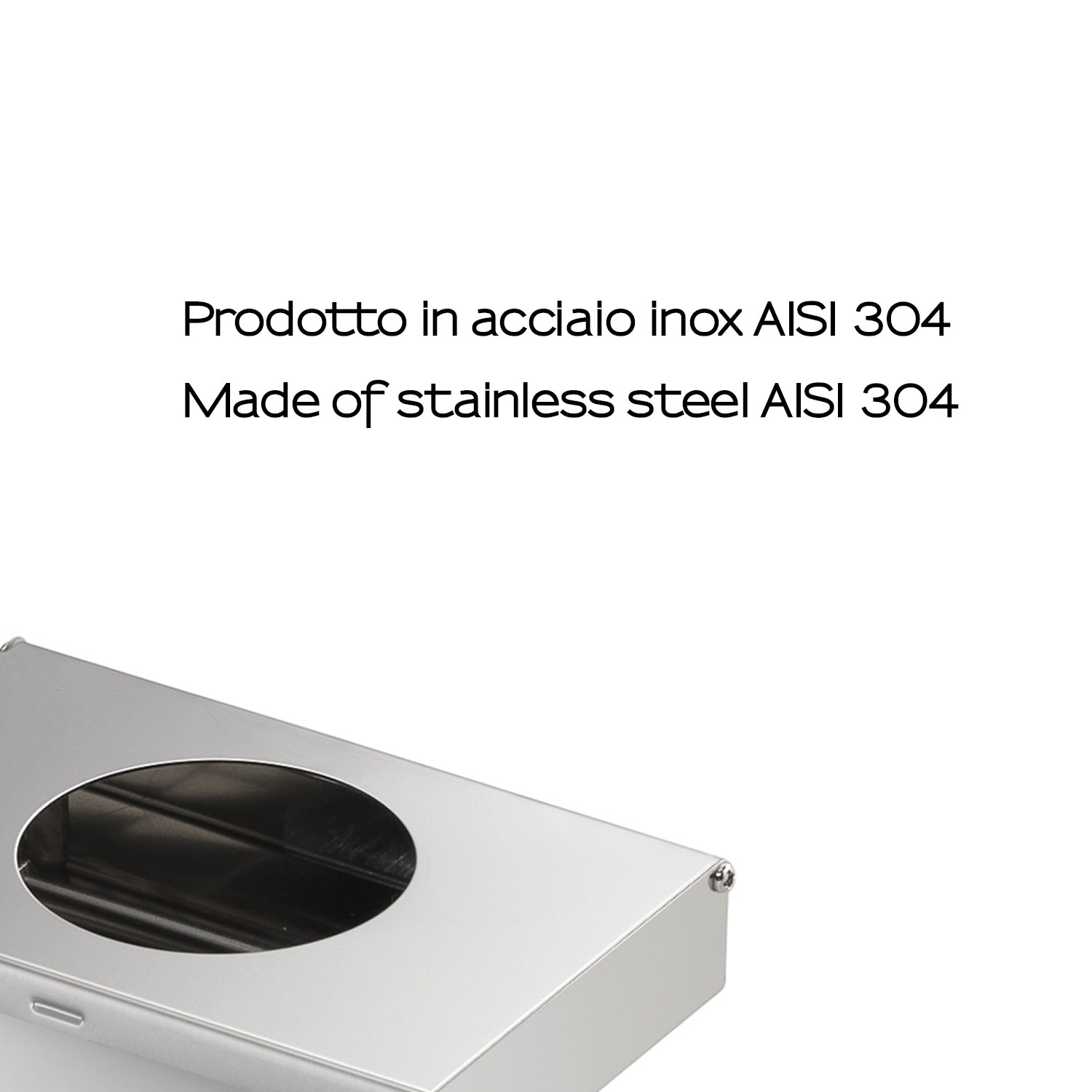 Gedy Porta Sacchetti Igienici - In Acciaio Inox Spazzolato by CeramicStore | Lo specialista del tuo bagno