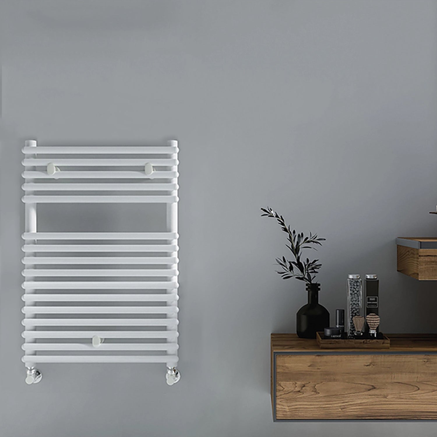 Termoarredo idraulico modello Catania di Lazzarini 730x500 - Bianco by CeramicStore | Lo specialista del tuo bagno