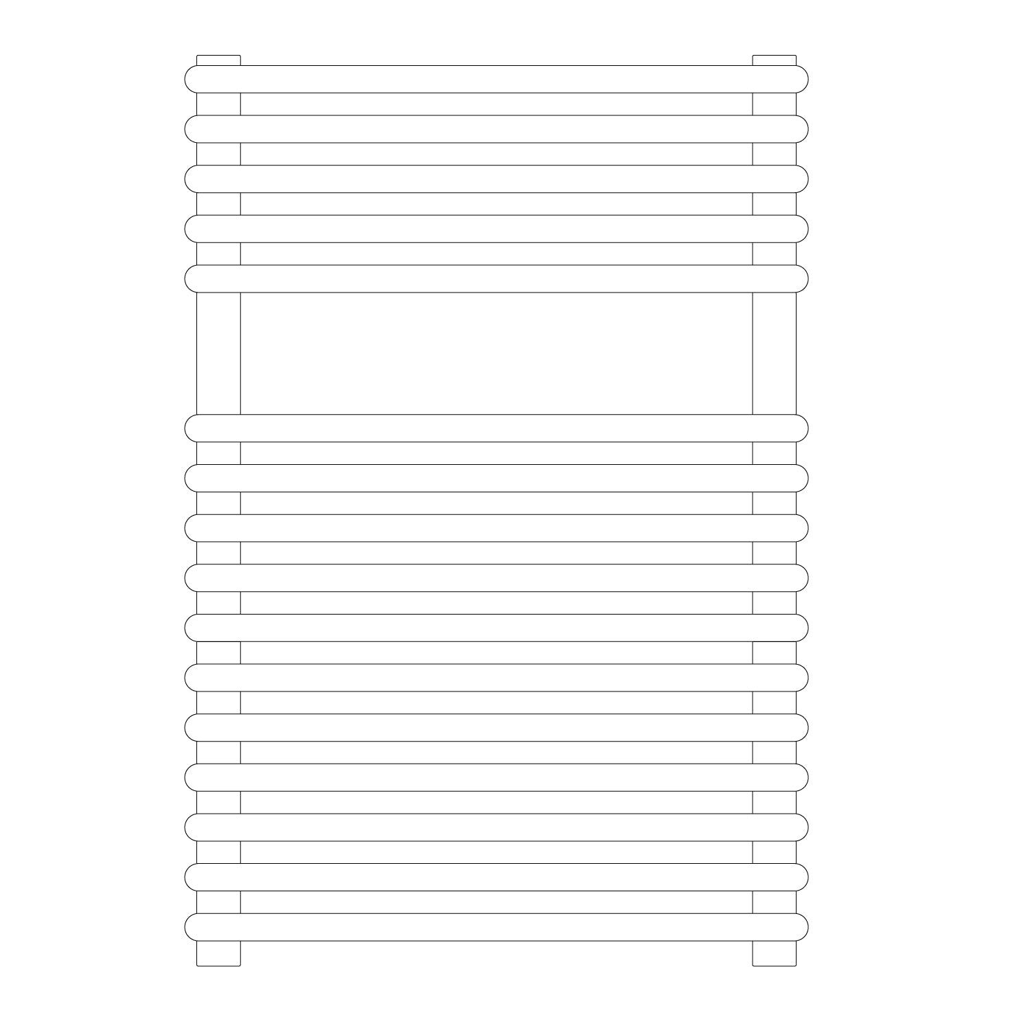 Termoarredo idraulico modello Catania di Lazzarini 730x500 - Bianco by CeramicStore | Lo specialista del tuo bagno