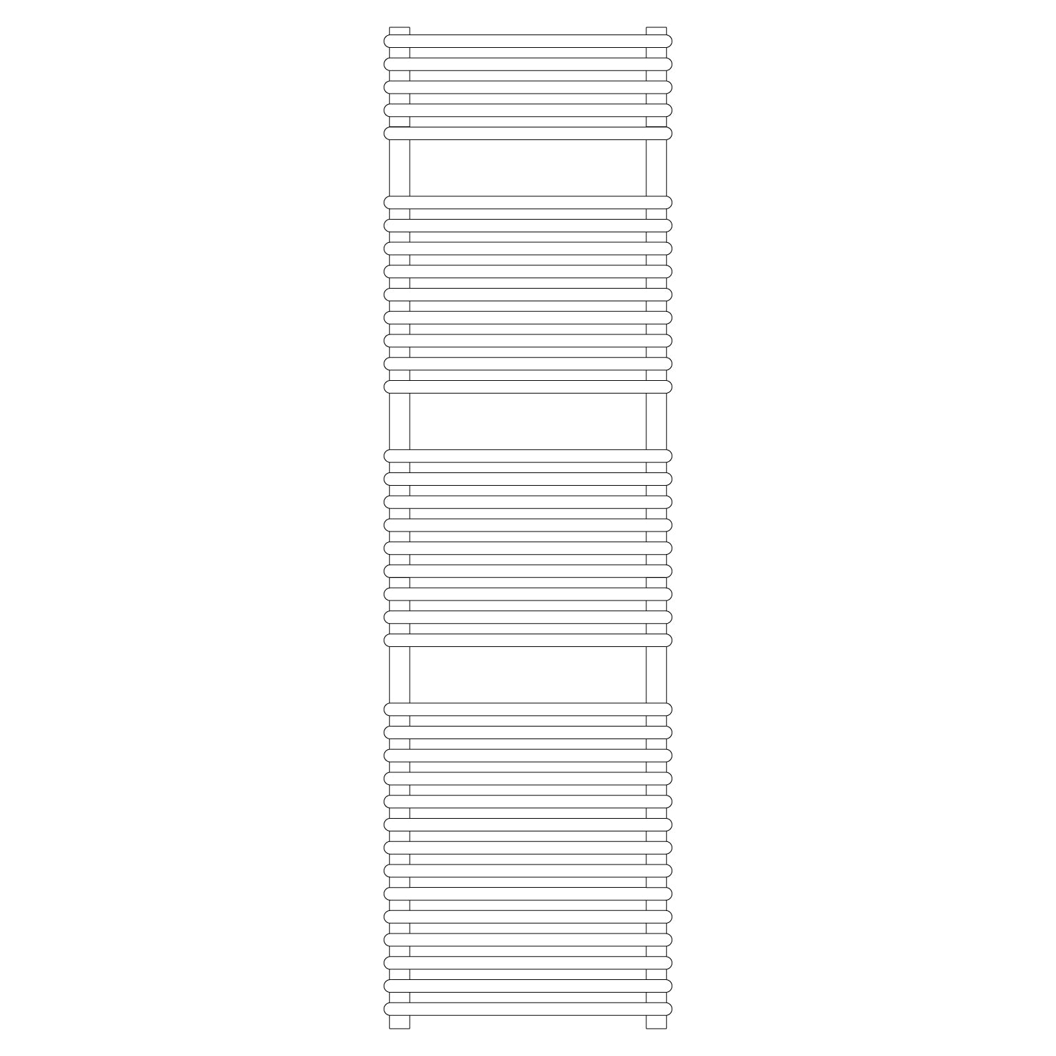 Termoarredo idraulico modello Catania di Lazzarini 1738x600 - Bianco by CeramicStore | Lo specialista del tuo bagno