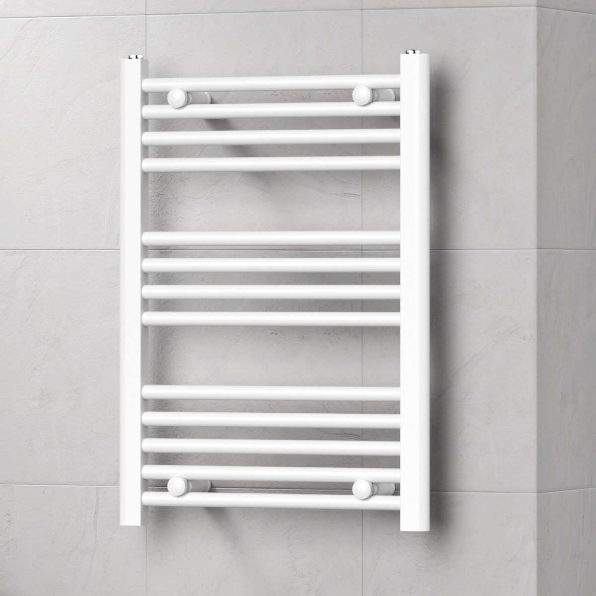 Termoarredo scaldasalviette da bagno idraulico 1230x500 mm interasse 450 mm in acciaio Verniciato Bianco by CeramicStore | Lo specialista del tuo bagno