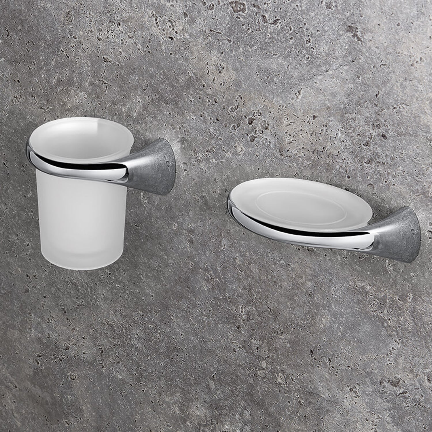 Porta sapone sinistro a muro collezione Link di Colombo Design by CeramicStore | Lo specialista del tuo bagno