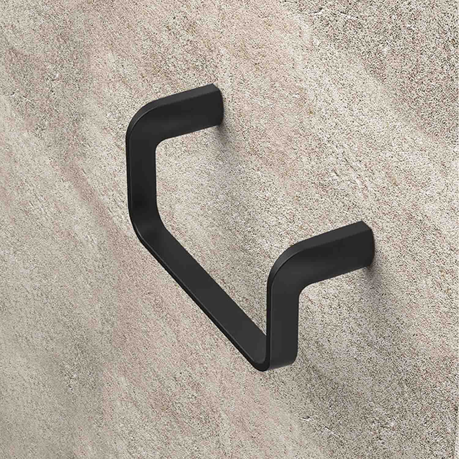 Porta salvietta ad anello in ottone nero collezione Trenta di Colombo Design by CeramicStore | Lo specialista del tuo bagno