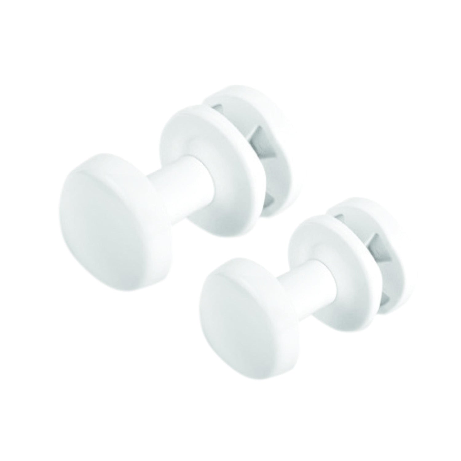 Coppia di 2 appendini in abs Lazzarini modello Calla con fissaggio radiatore - Bianco by CeramicStore | Lo specialista del tuo bagno