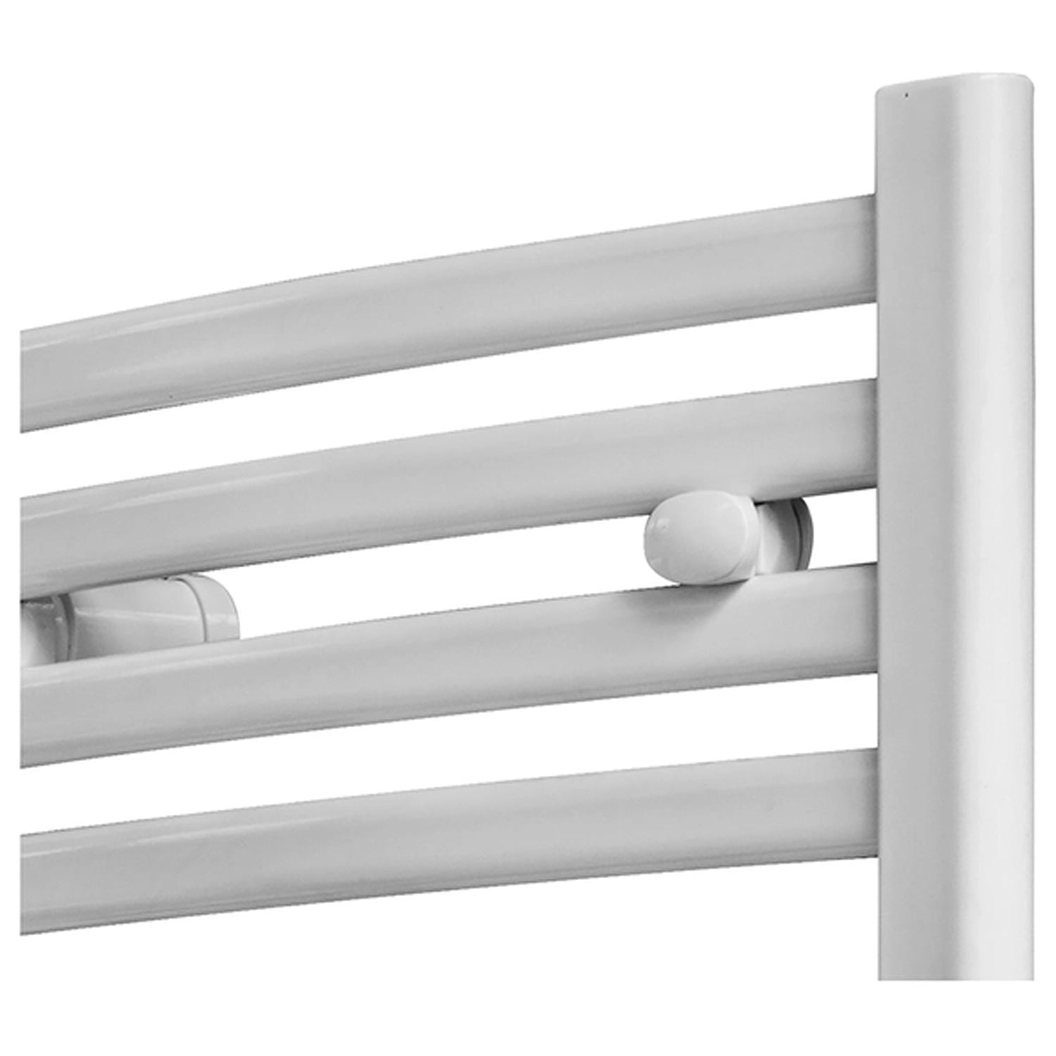 Termoarredo modello Merano Curvo di Lazzarini 803x500 mm - Bianco by CeramicStore | Lo specialista del tuo bagno