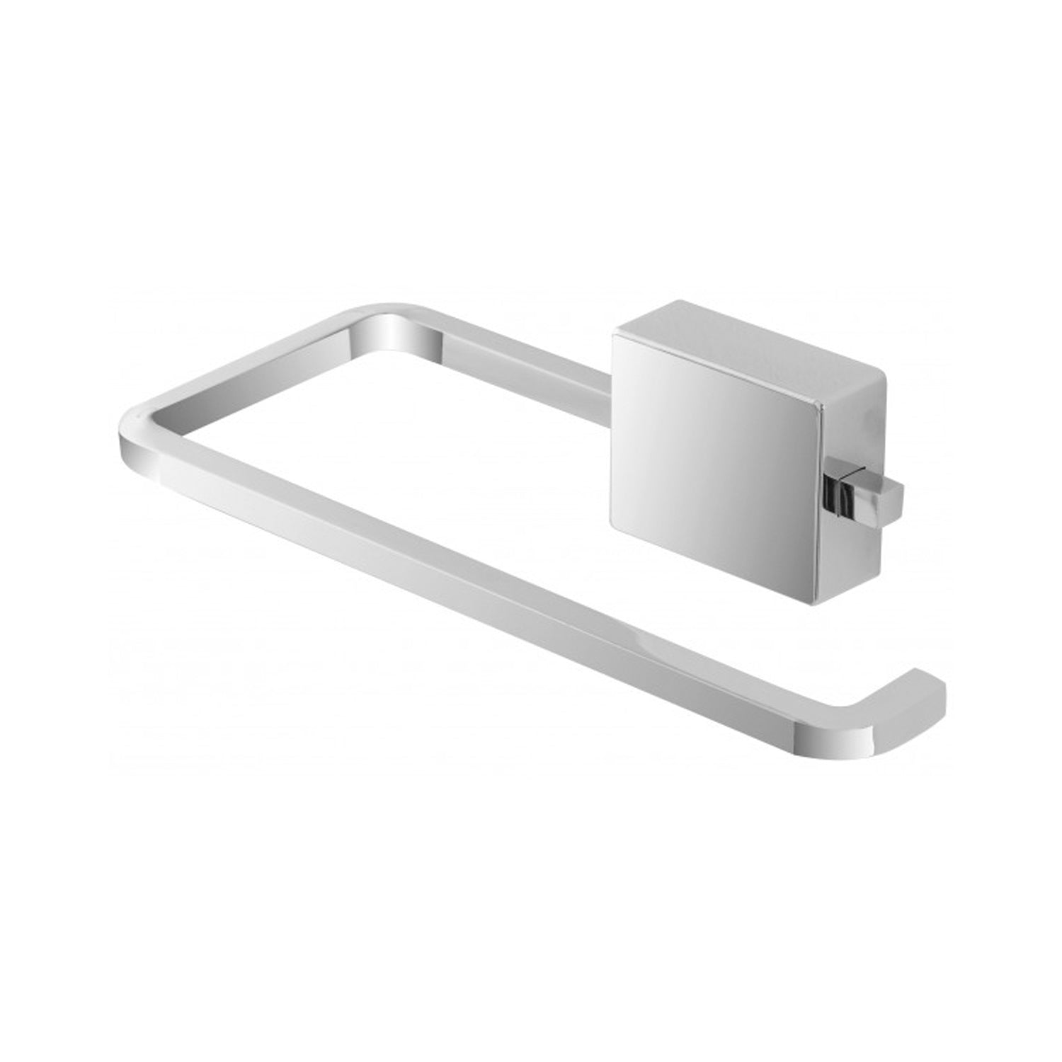 Porta salviette in acciaio cromato serie Smooth fissaggio con viti o adesivo by CeramicStore | Lo specialista del tuo bagno