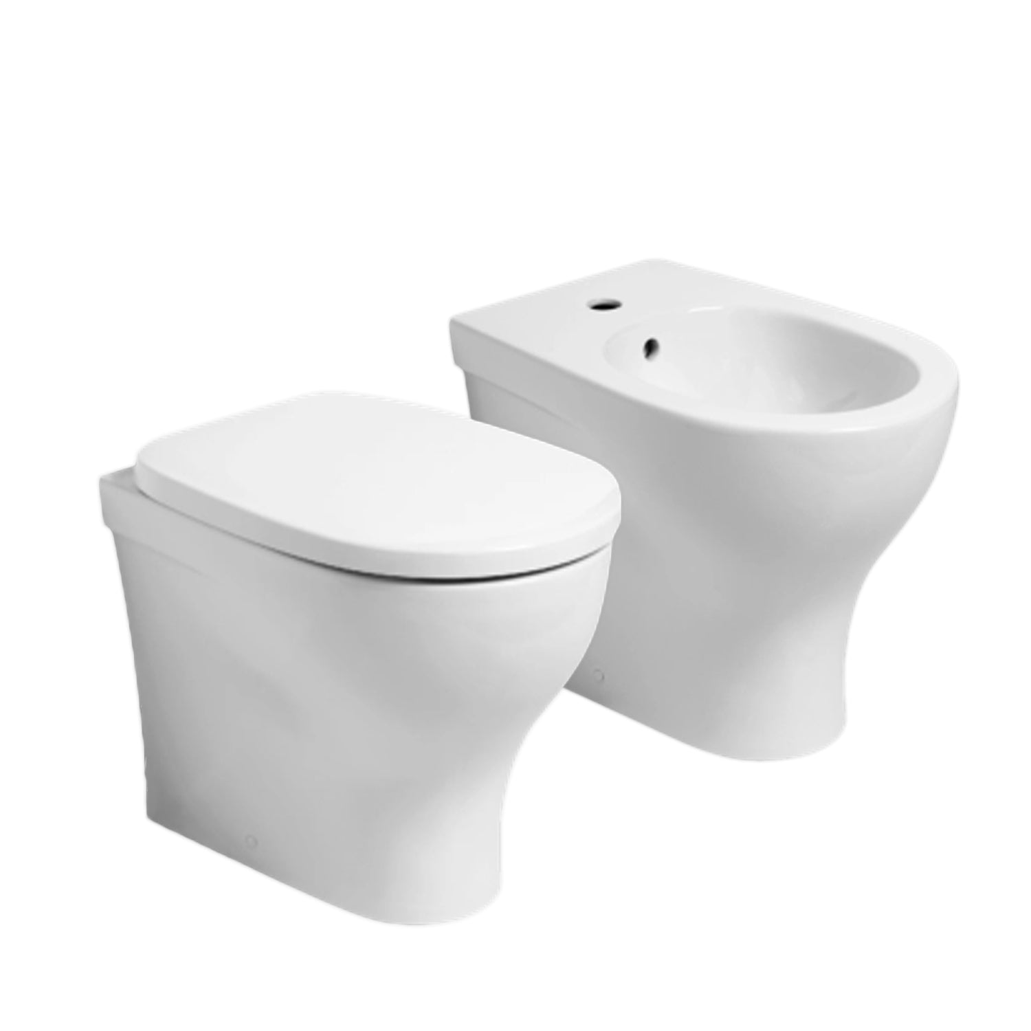 Sanitari Azzurra serie Pratica con scarico traslato con sedile softclose 54