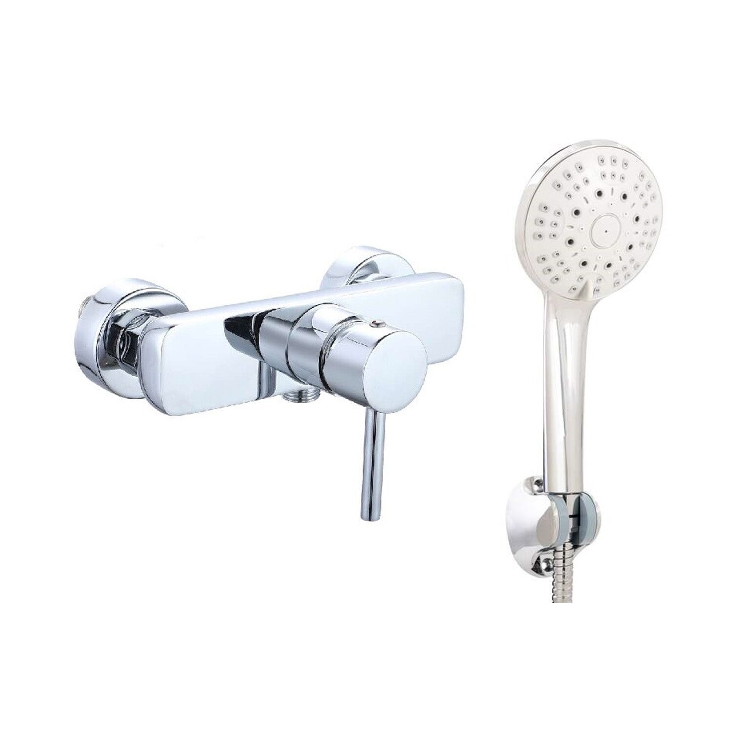 Miscelatore doccia esterno una via Moon in ottone cromato by CeramicStore | Lo specialista del tuo bagno