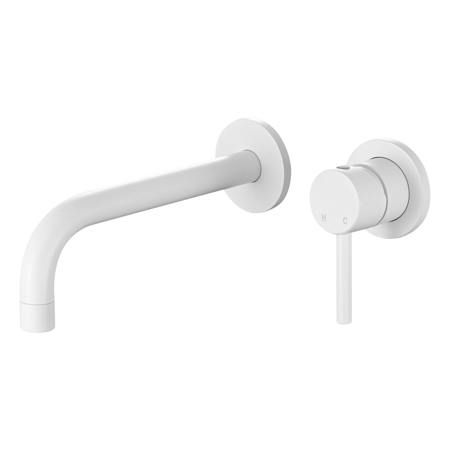 Composizione di miscelatori per lavabo incasso, bidet e doccia 2 vie Moon in ottone bianco opaco by CeramicStore | Lo specialista del tuo bagno