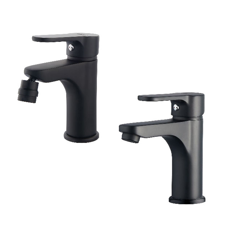 Set miscelatori lavabo e bidet serie Choco color nero opaco by CeramicStore | Lo specialista del tuo bagno
