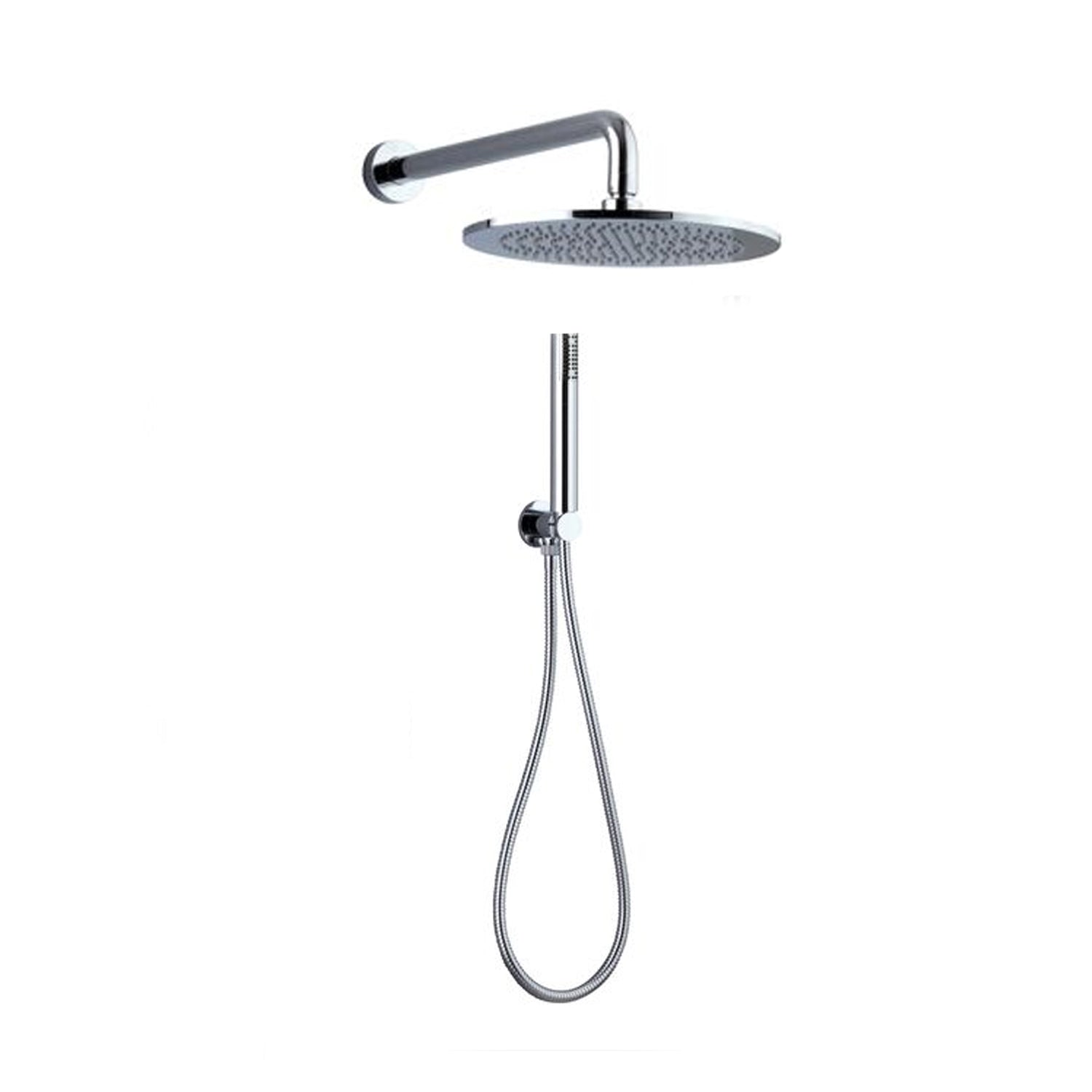 Set doccia composto da soffione Vienna, doccia e flessibile cromo by CeramicStore | Lo specialista del tuo bagno