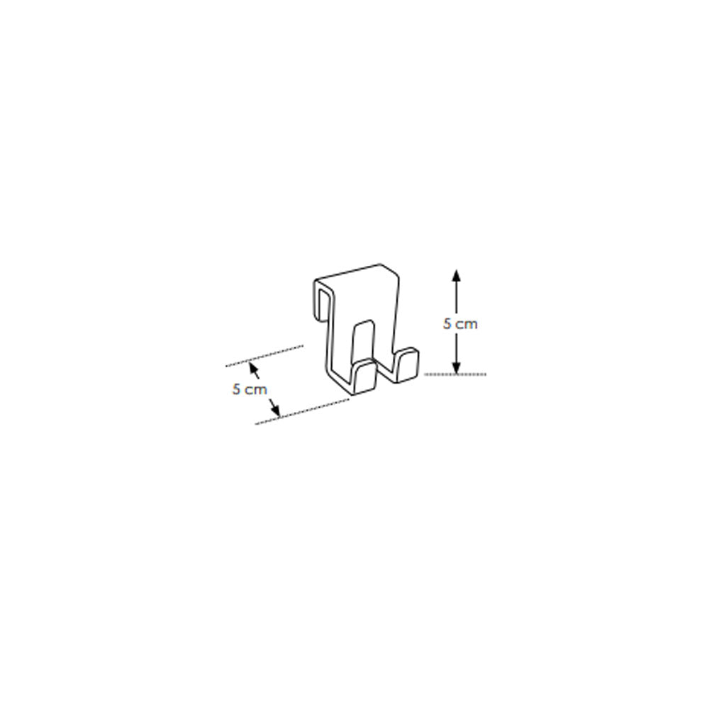 Gancio modello Ghost di Cipଠper doccia in Plexiglass - cm 5x5 by CeramicStore | Lo specialista del tuo bagno