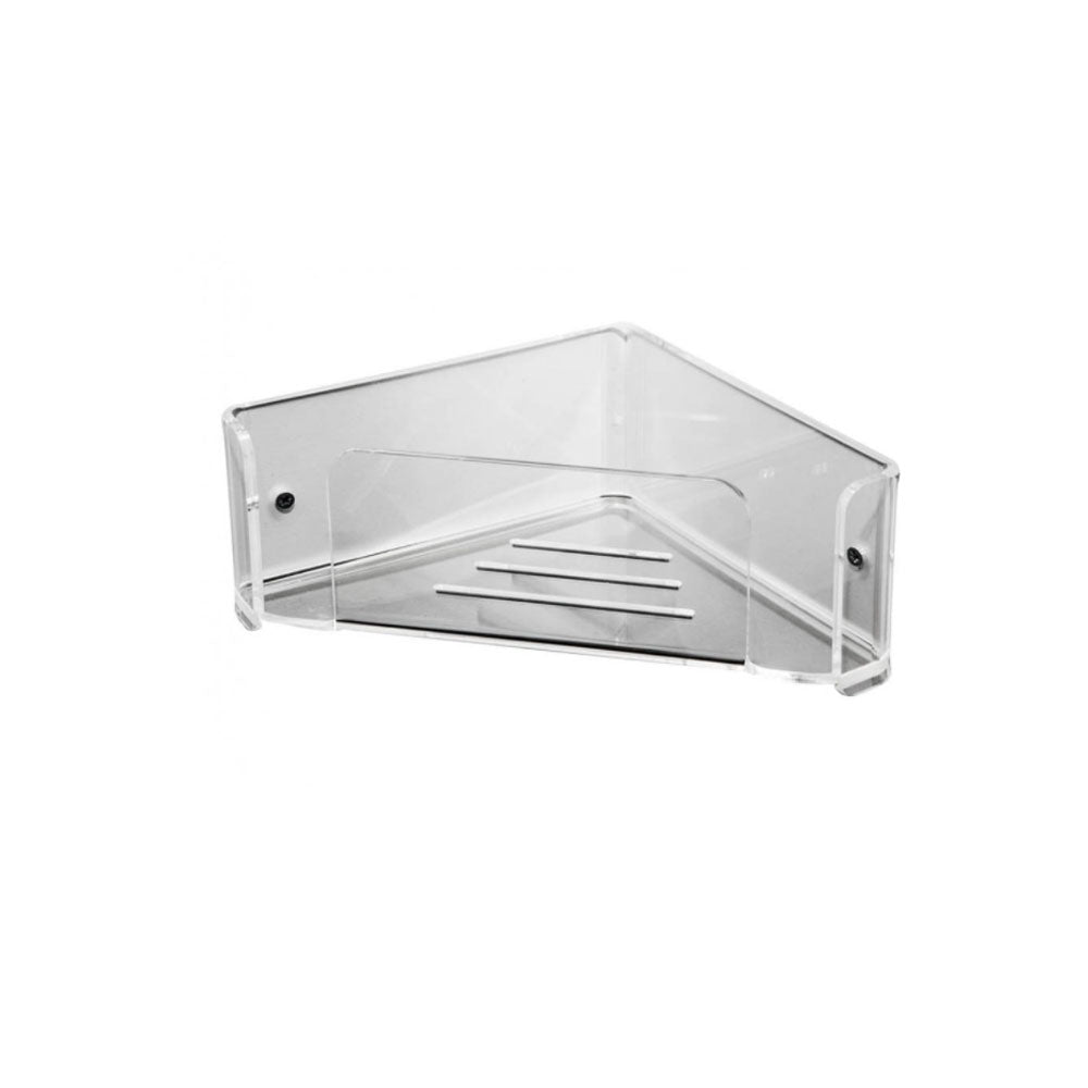 Angoliera 'Ghost' per doccia by Cipi - in Plexiglass cm 20x20x9h by CeramicStore | Lo specialista del tuo bagno